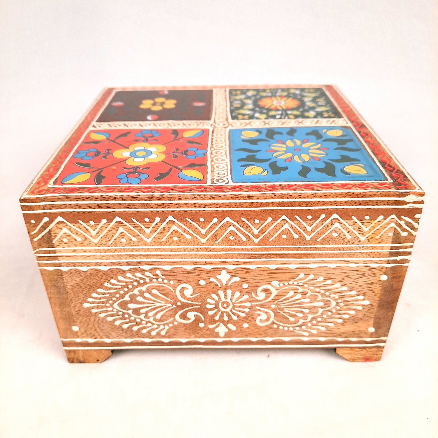 Fourtile Jewellery Box for Earrings | Jewellery Organizer - 4 Inch- Apkamart