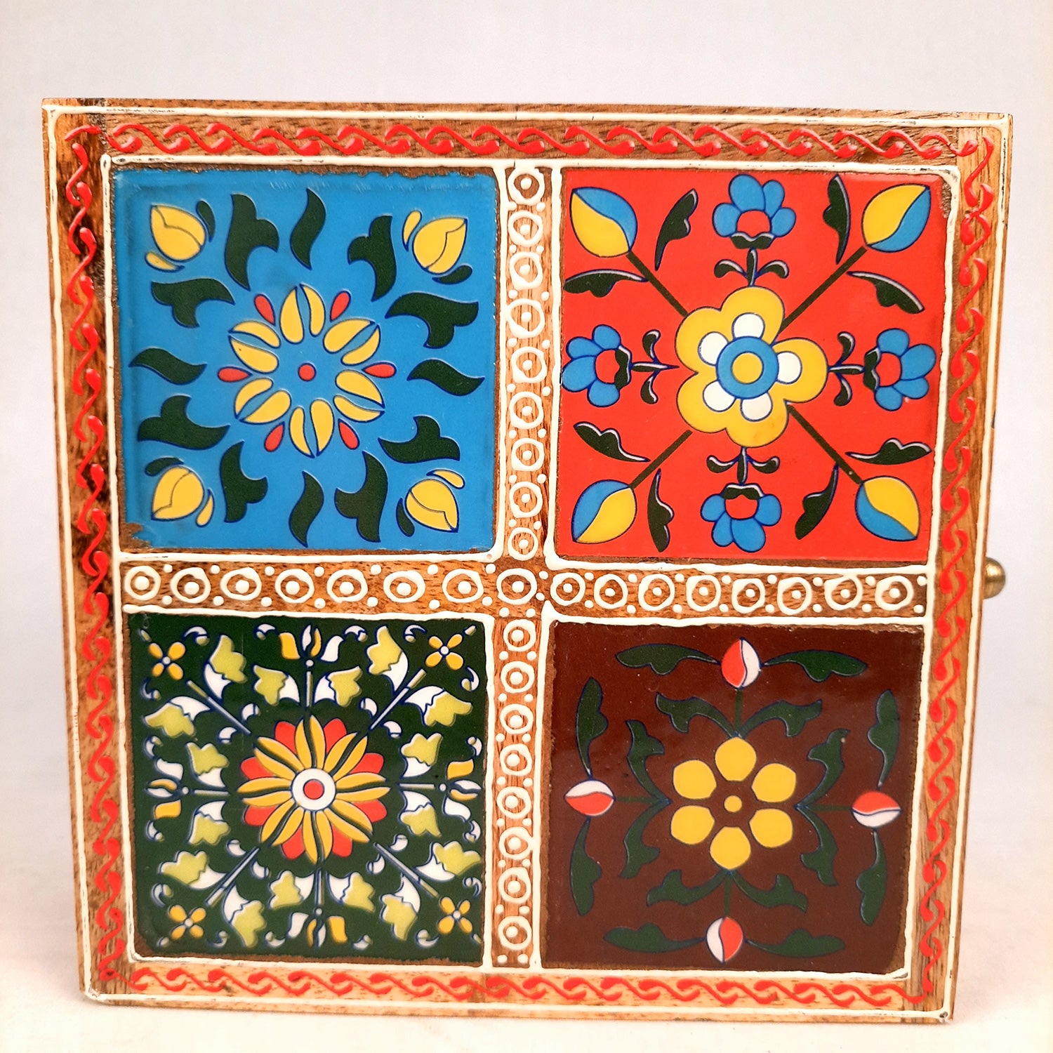 Fourtile Jewellery Box for Earrings | Jewellery Organizer - 4 Inch- Apkamart