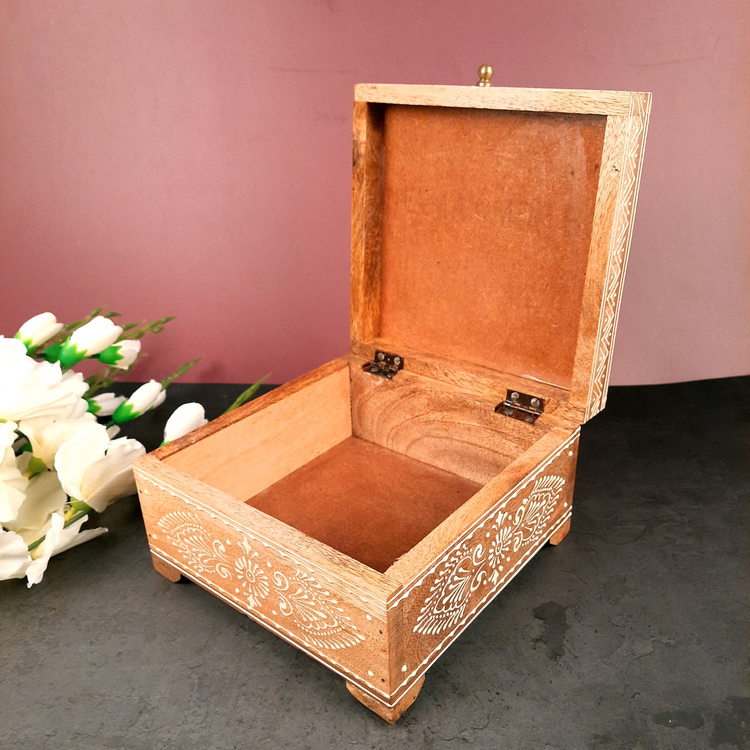 Fourtile Jewellery Box for Earrings | Jewellery Organizer - 4 Inch- Apkamart