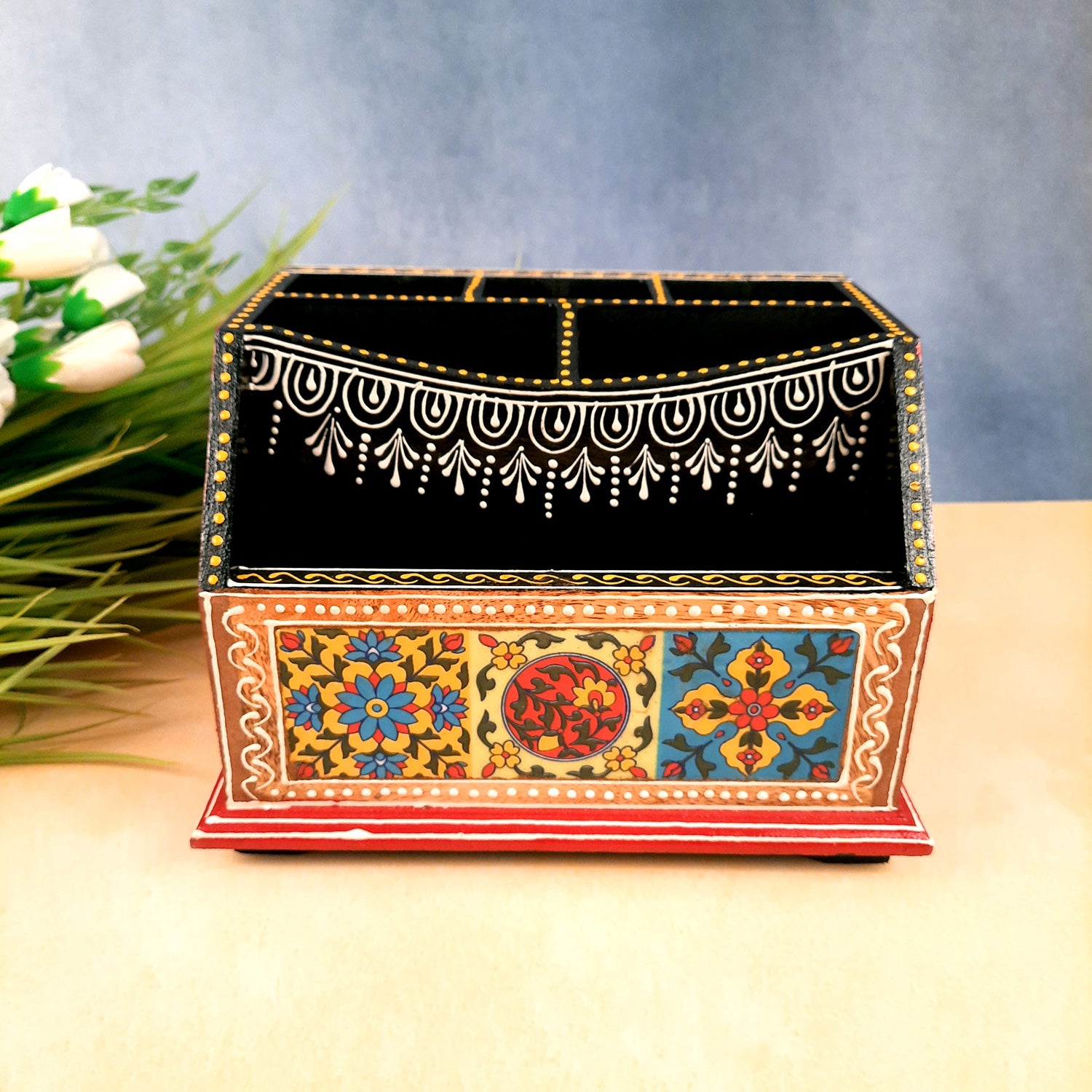 Desk Organizer - Musician Design - for Desk - 6 Inch- Apkamart