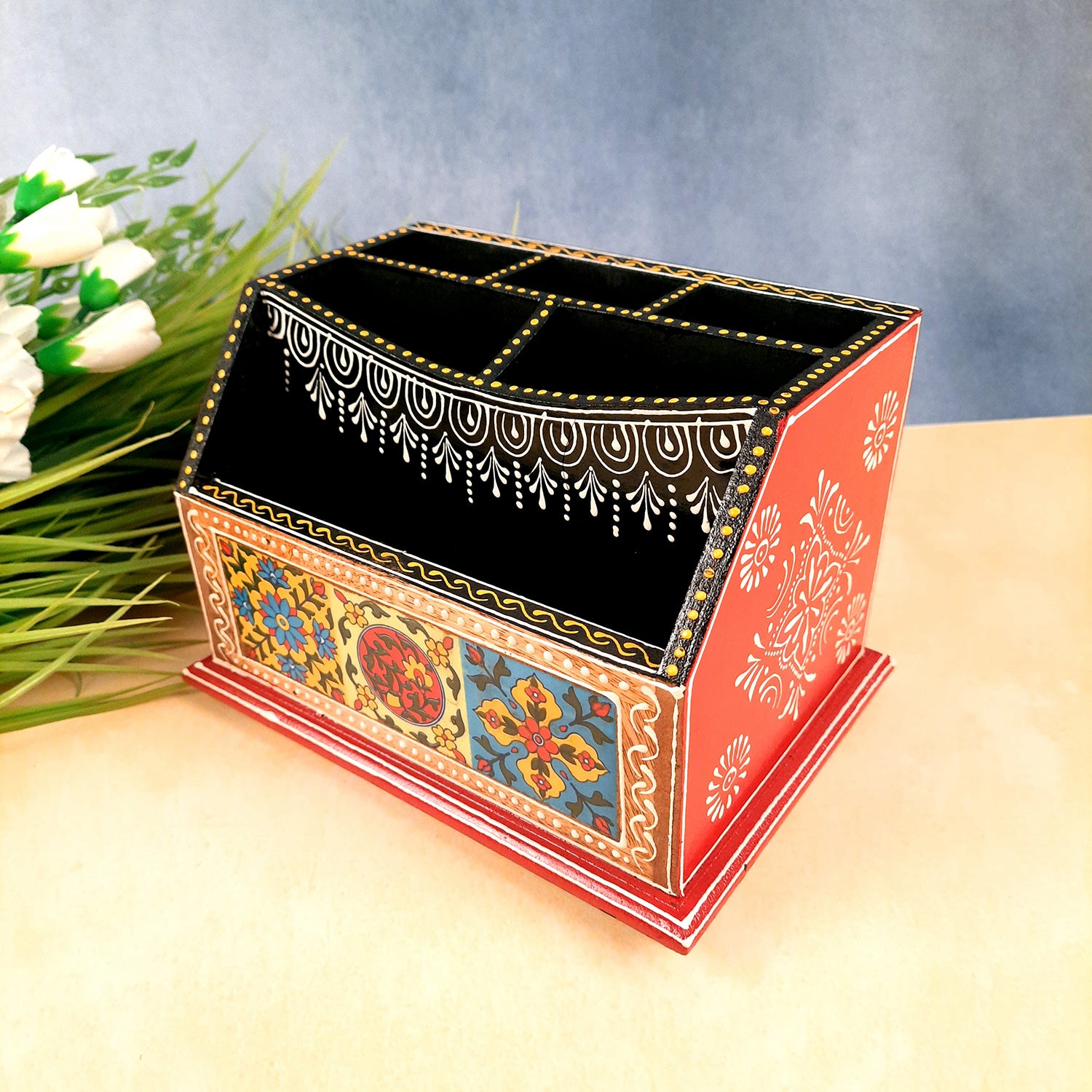 Desk Organizer - Musician Design - for Desk - 6 Inch- Apkamart