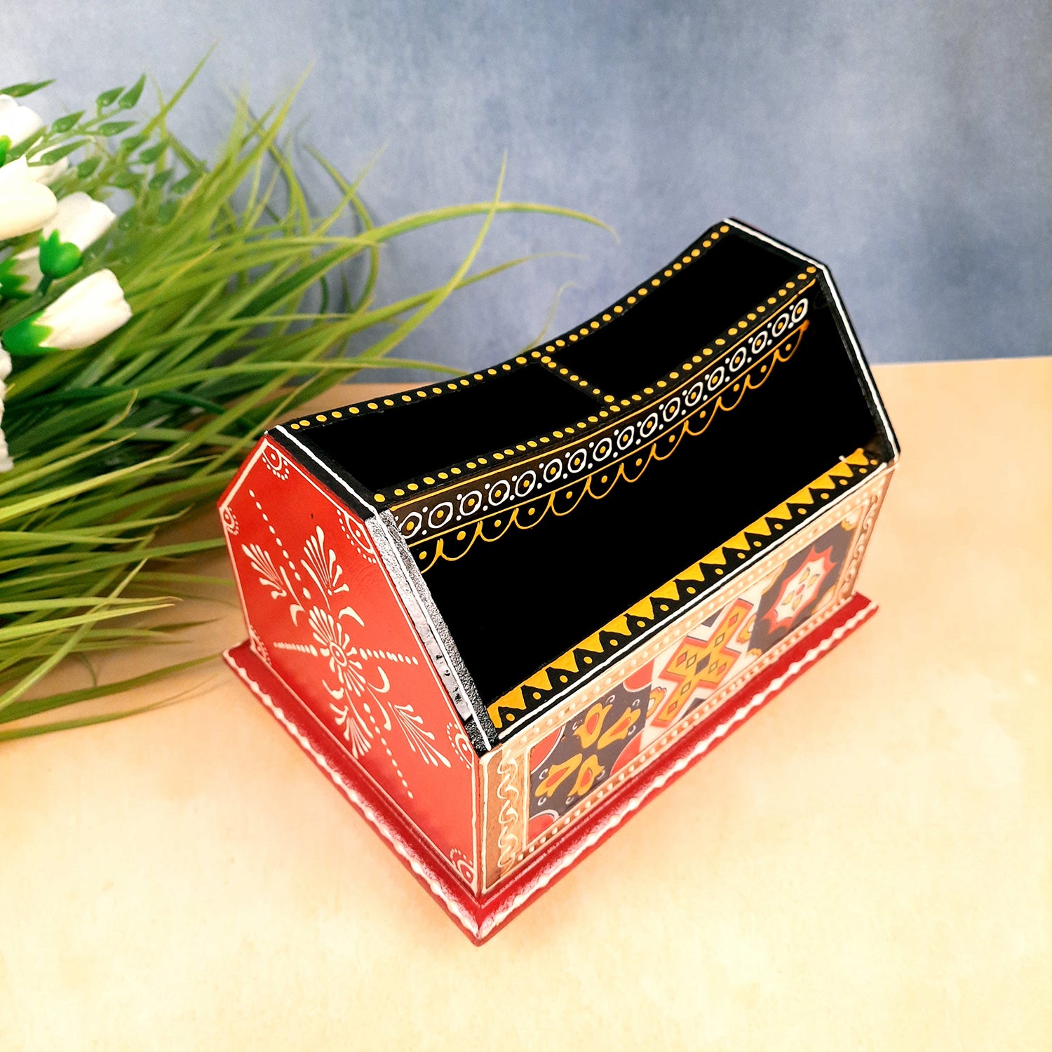 Wood Desk Organizer- for Office Desk - 6 Inch- Apkamart