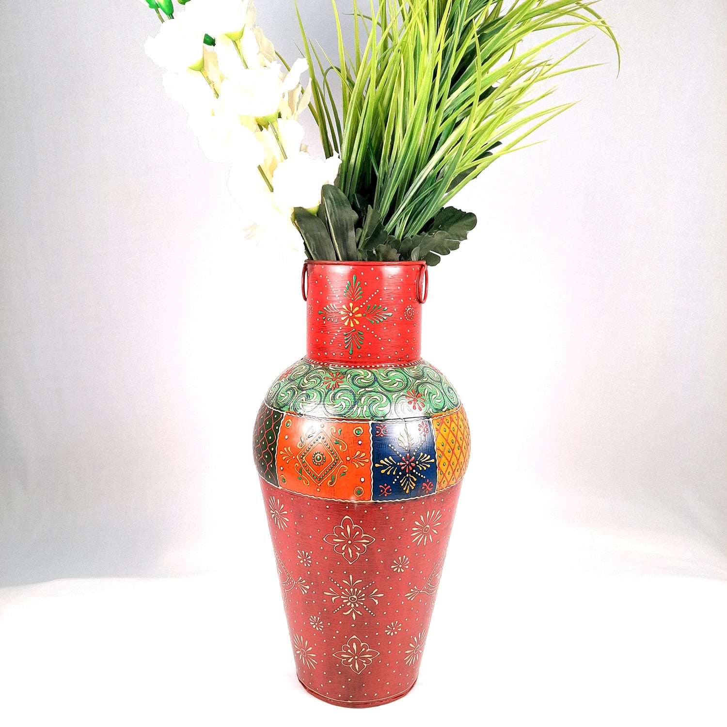 Decorative Flower Pot | Big Flower Vase - for Corners, Living Room & Home Decor -18 Inch - apkamart