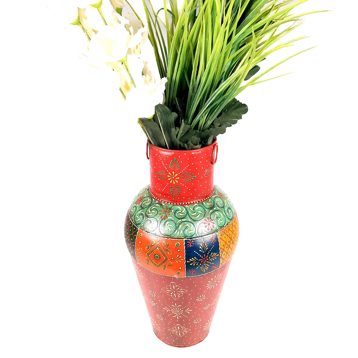 Decorative Flower Pot | Big Flower Vase - for Corners, Living Room & Home Decor -18 Inch - apkamart