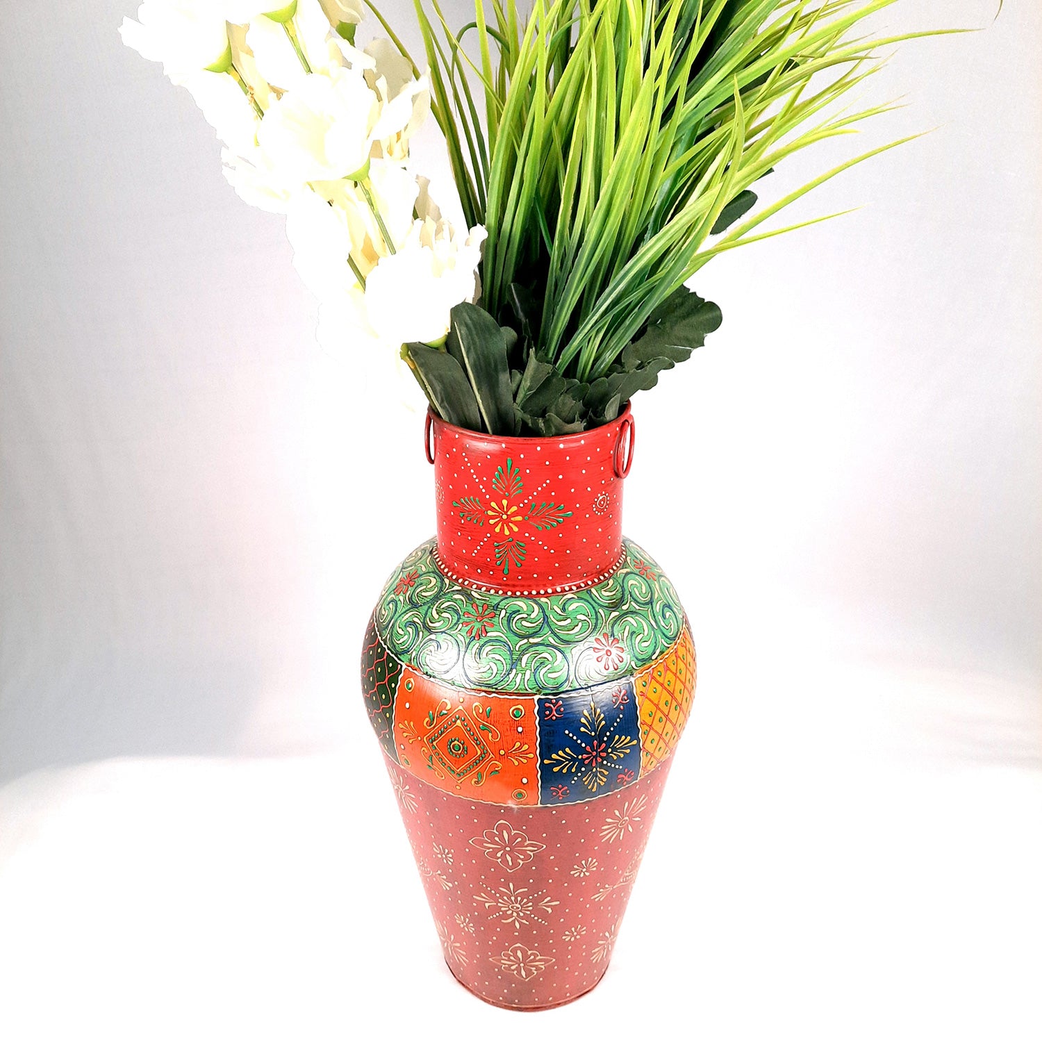 Decorative Flower Pot | Big Flower Vase - for Corners, Living Room & Home Decor -18 Inch - apkamart