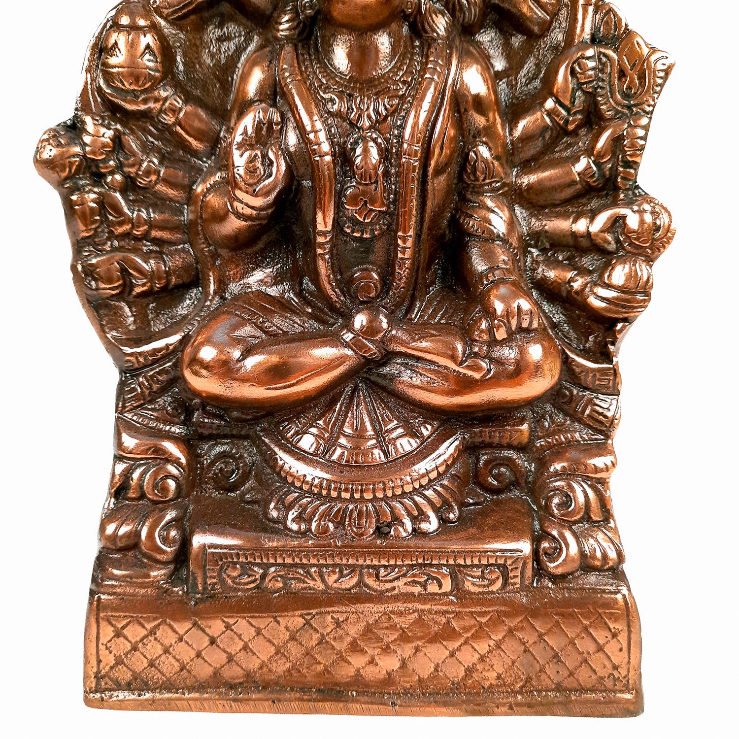 Lord Hanuman Statue | Panchmukhi Hanuman Ji Murti / Idol - for Temple, Pooja, Entrance, Home Decor & Gifts- 9 Inch - apkamart