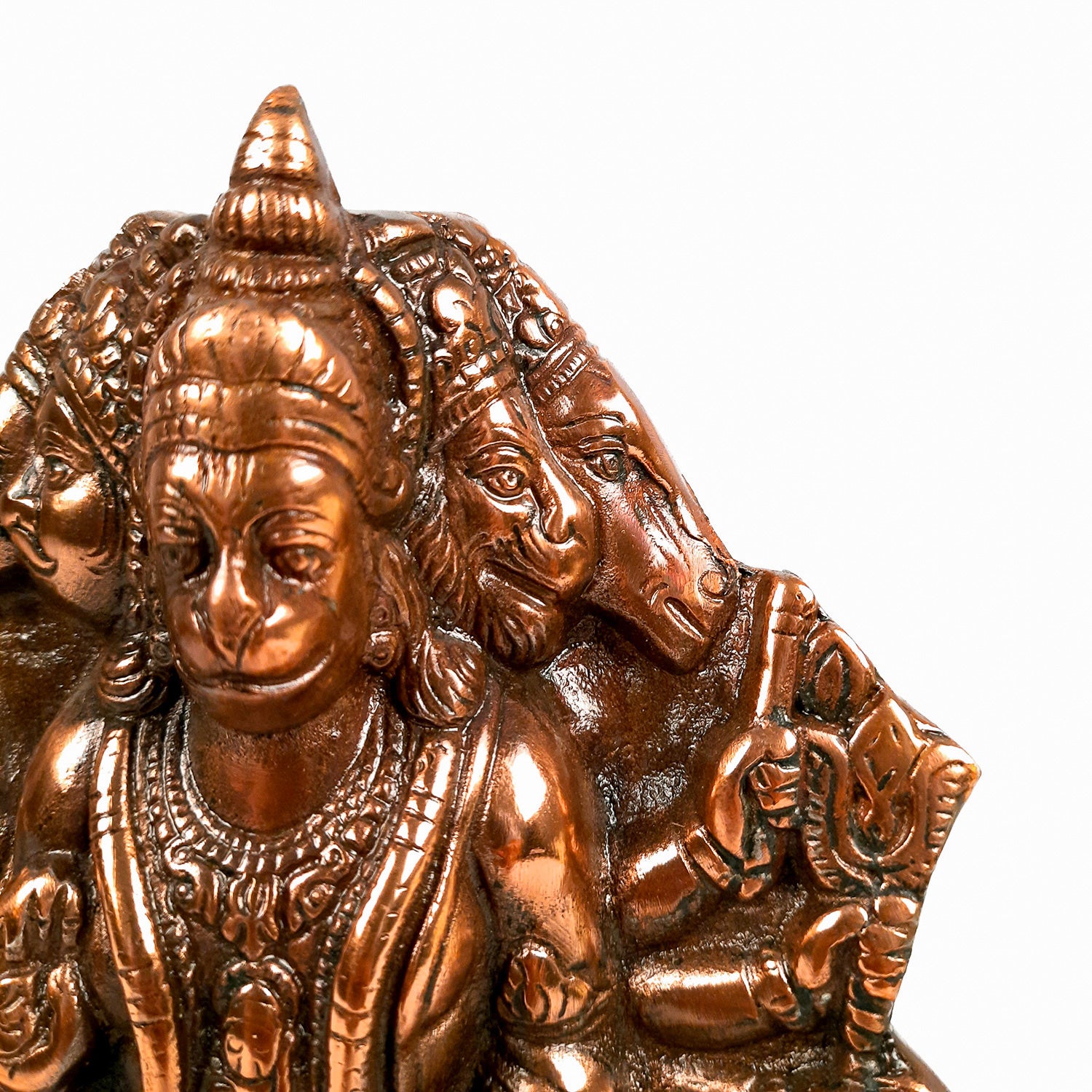 Lord Hanuman Statue | Panchmukhi Hanuman Ji Murti / Idol - for Temple, Pooja, Entrance, Home Decor & Gifts- 9 Inch - apkamart
