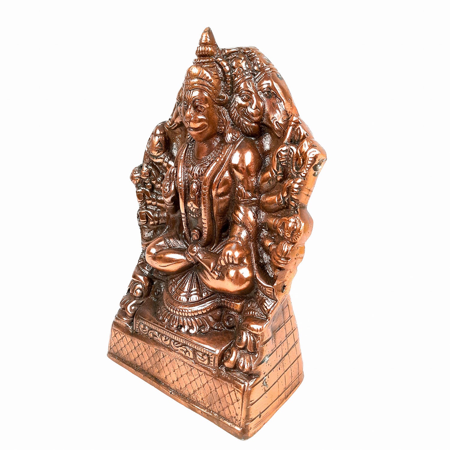 Lord Hanuman Statue | Panchmukhi Hanuman Ji Murti / Idol - for Temple, Pooja, Entrance, Home Decor & Gifts- 9 Inch - apkamart
