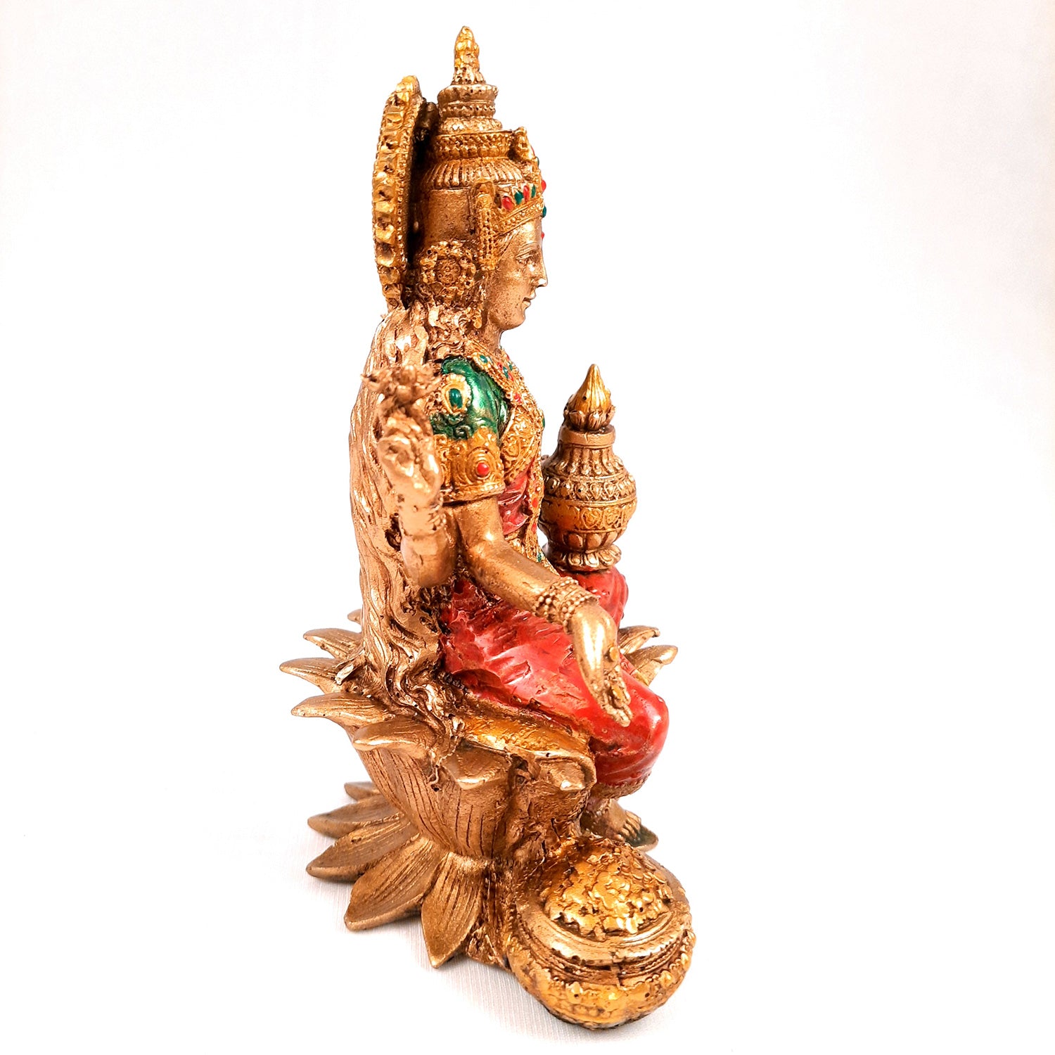 Laxmi Ji Murti for Home Temple - 7 inch- Apkamart