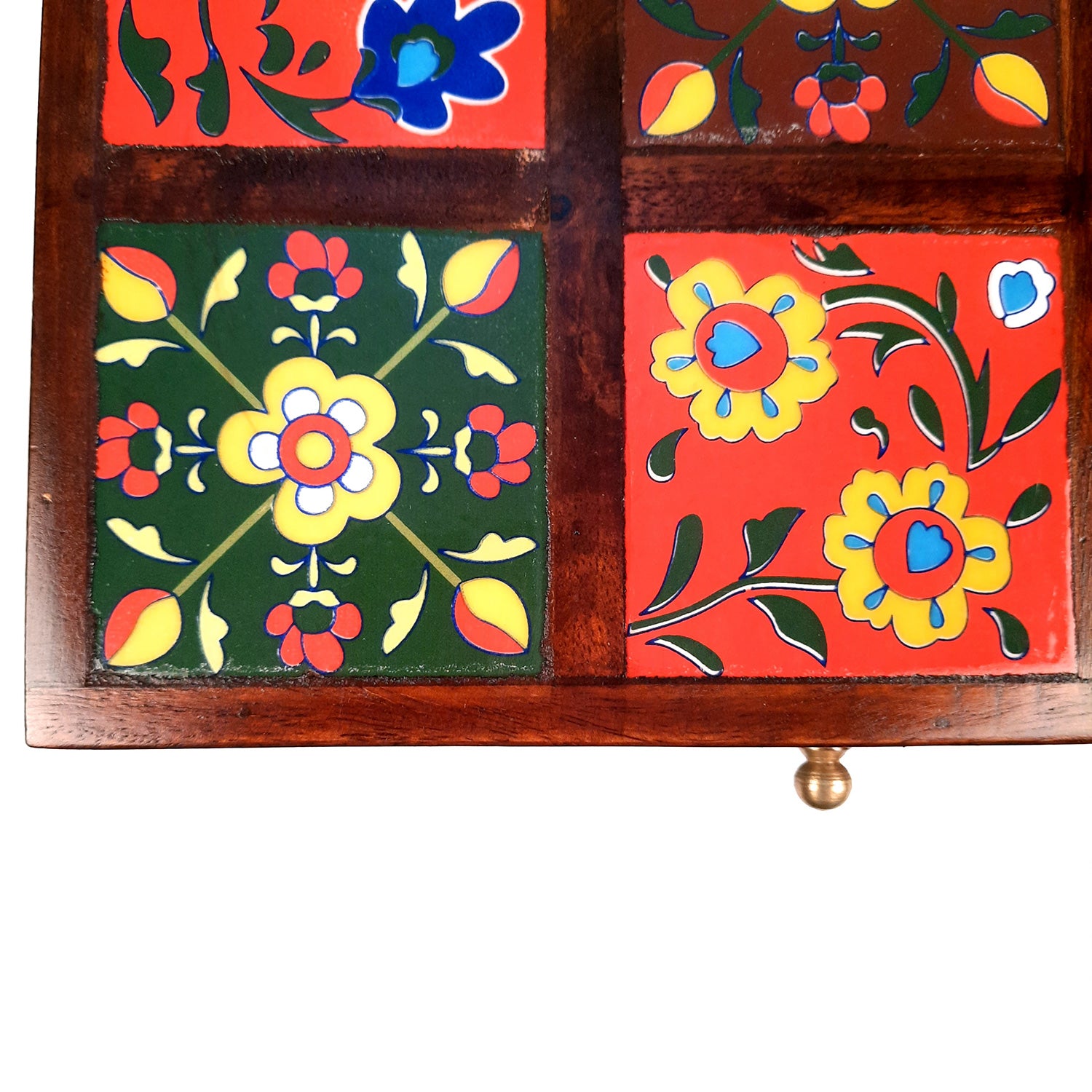 Makeup Storage Box | Jewellery Organizer - 4 Inches- Apkamart #Colour_Brown