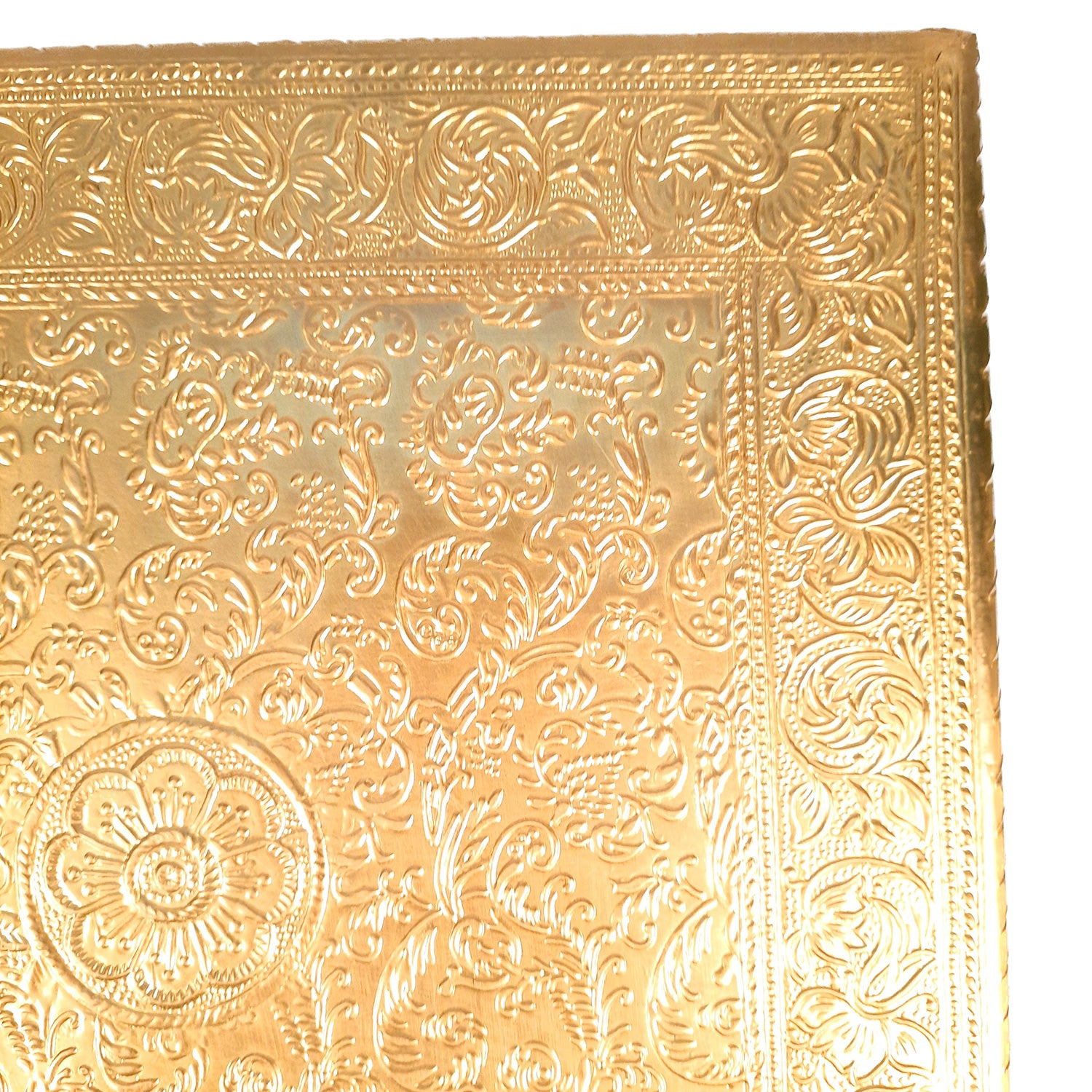 Puja Chowki Bajot | Brass Chauki Wooden - For Pooja, Temple, Home Decor & Sitting - 12 Inch - Apkamart #Style_Design 1