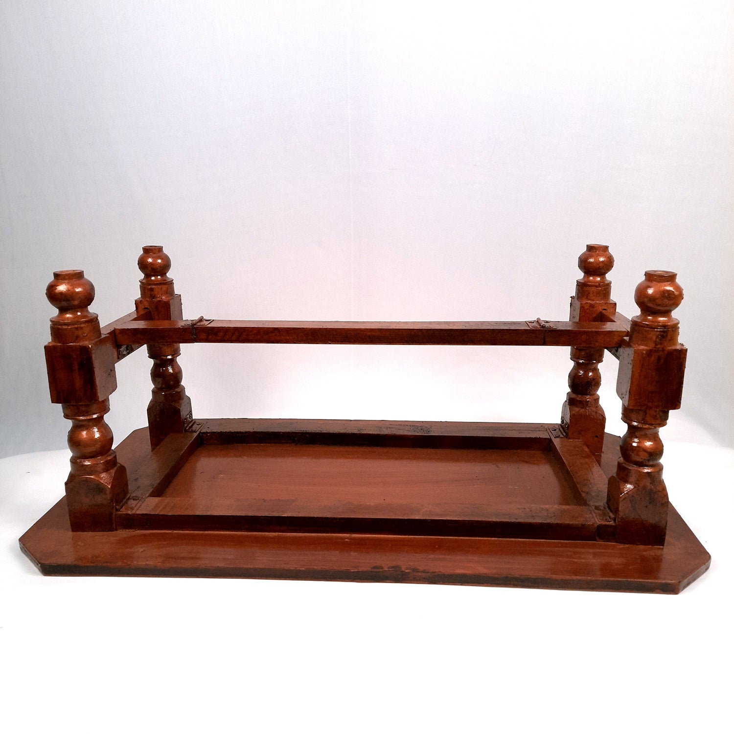 Center Table Wooden | Folding Table Hand Painted - for Living Room, Drawing Room, Home Decor, Balcony & Roof Decoration - 30 Inch - Apkamart