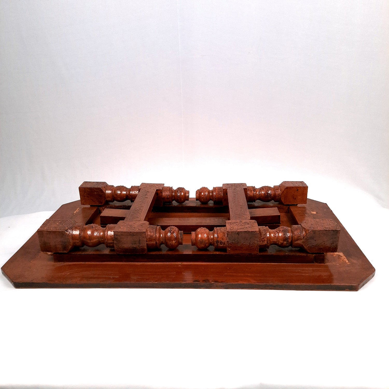 Center Table Wooden | Folding Table Hand Painted - for Living Room, Drawing Room, Home Decor, Balcony & Roof Decoration - 30 Inch - Apkamart