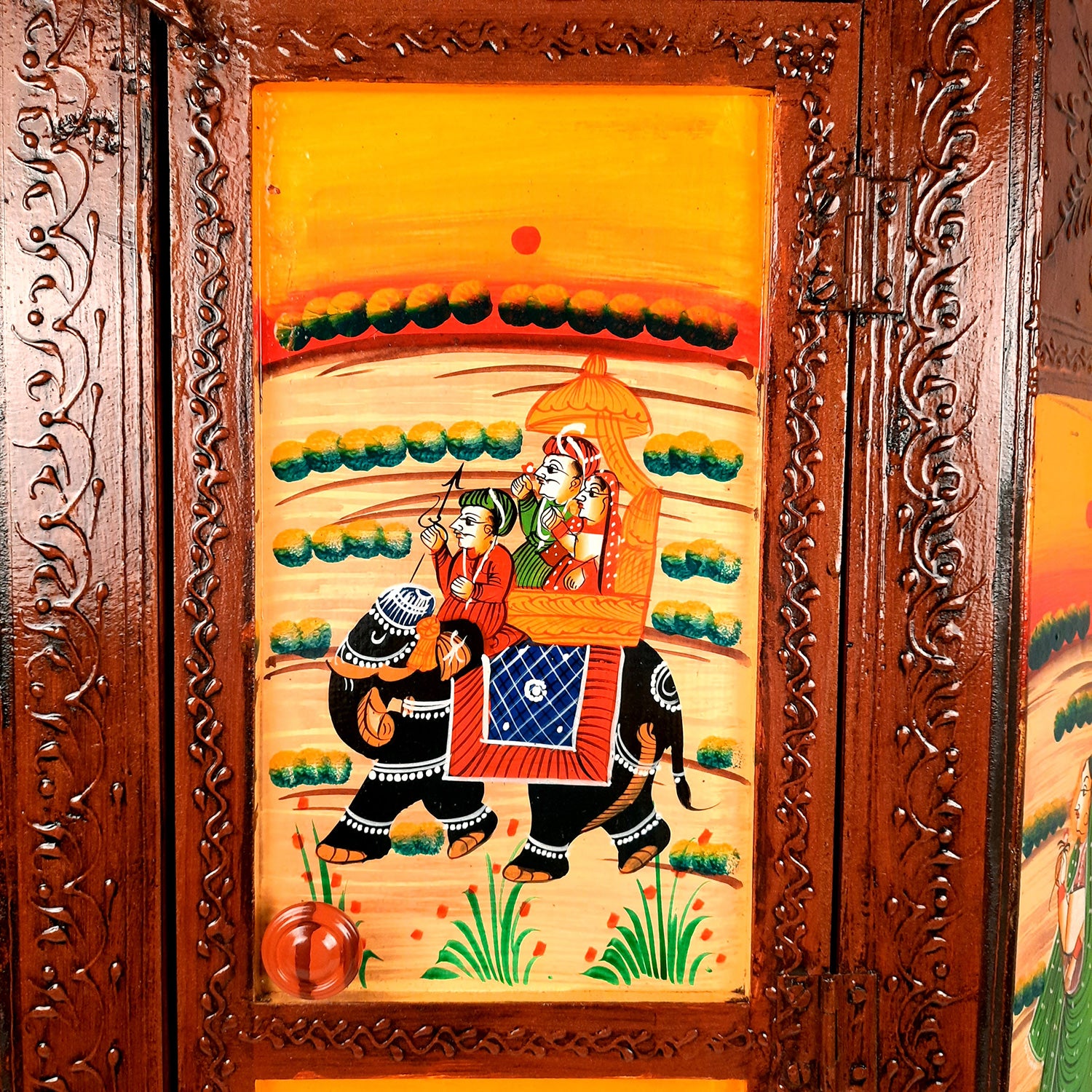 Almirah Corner Rack | Wooden Cabinet with Two Drawers - for Home, Living Room, Bedroom Decor | For Storage & Gifts - 30 Inch - Apkamart