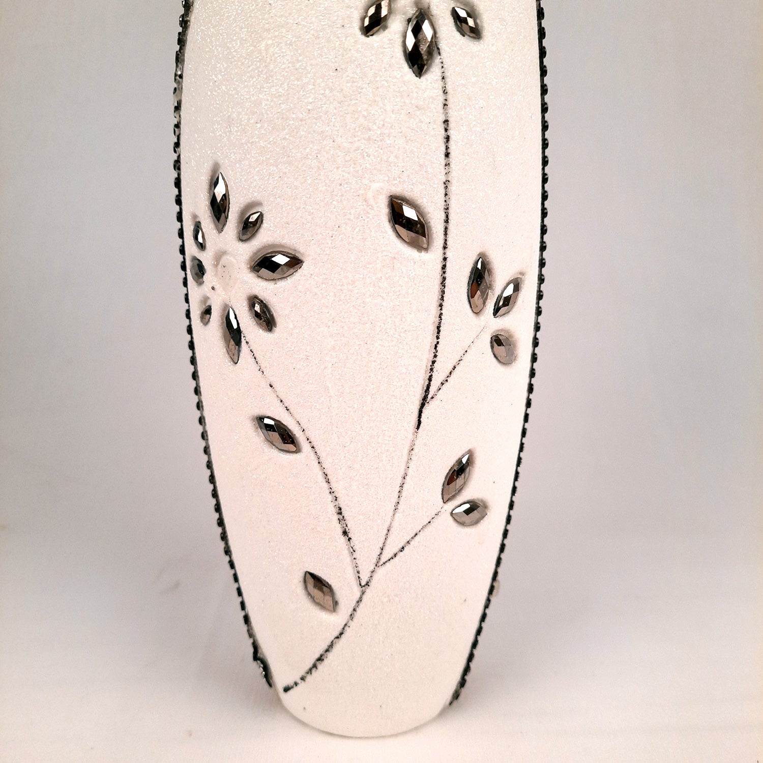 Flower Vase Marble - Peacock Design for Table Decoration | Handcrafted Flower Pot - for Home, Shelf, Living Room, Entrance Decor & Wedding / Housewarming Gifts - 10 inch - Apkamart #Style_Design 2