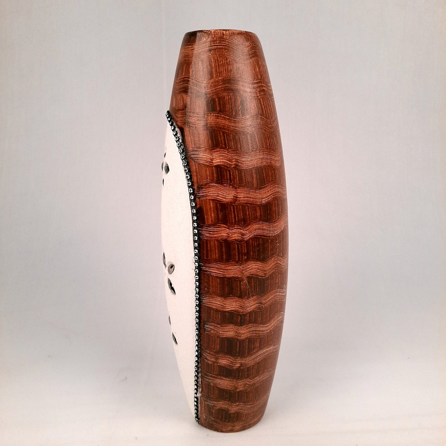 Flower Vase Marble - Peacock Design for Table Decoration | Handcrafted Flower Pot - for Home, Shelf, Living Room, Entrance Decor & Wedding / Housewarming Gifts - 10 inch - Apkamart #Style_Design 2