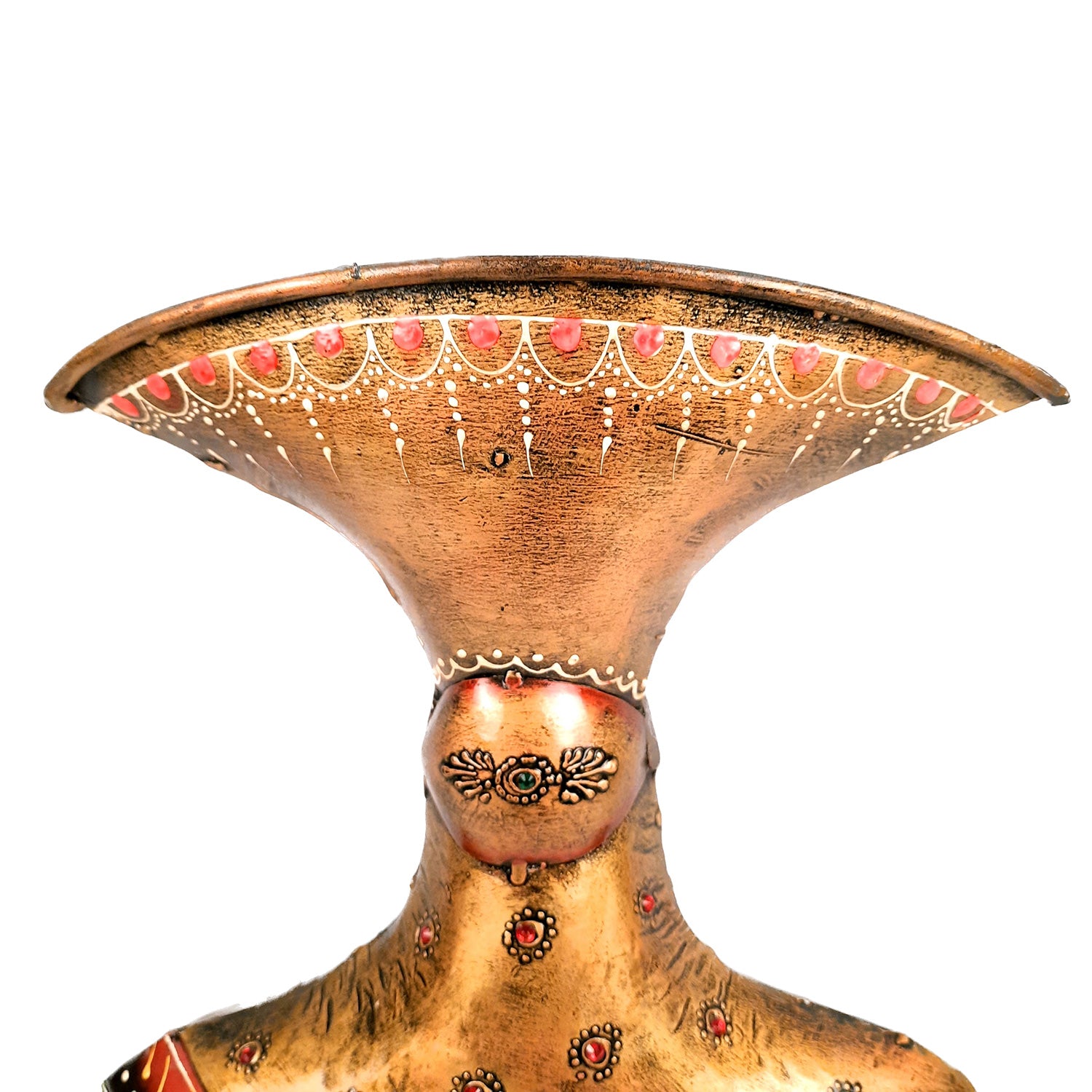 Flower Pot | Antique Table Vase - For Home, Living Room & Entrance Decor - 17 Inch - Apkamart