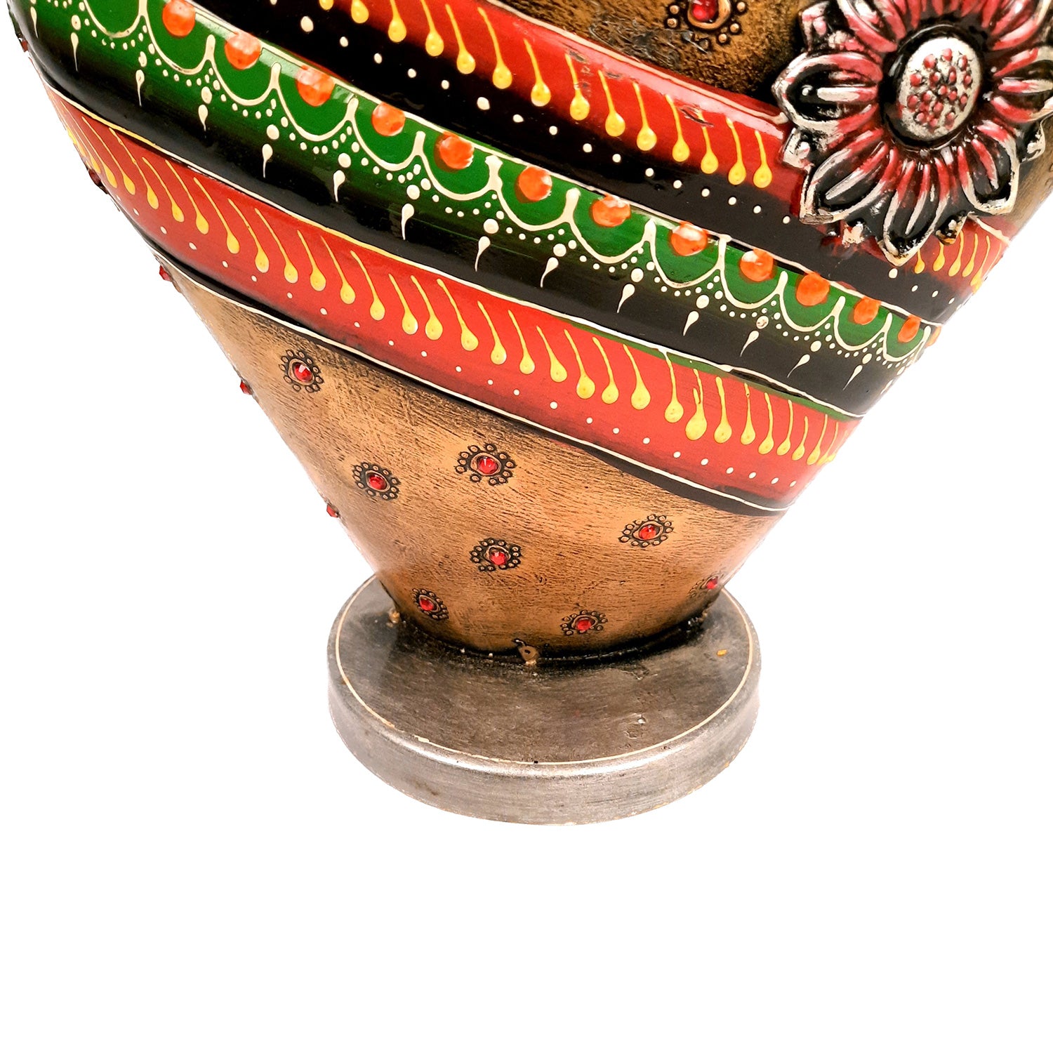 Flower Pot | Antique Table Vase - For Home, Living Room & Entrance Decor - 17 Inch - Apkamart