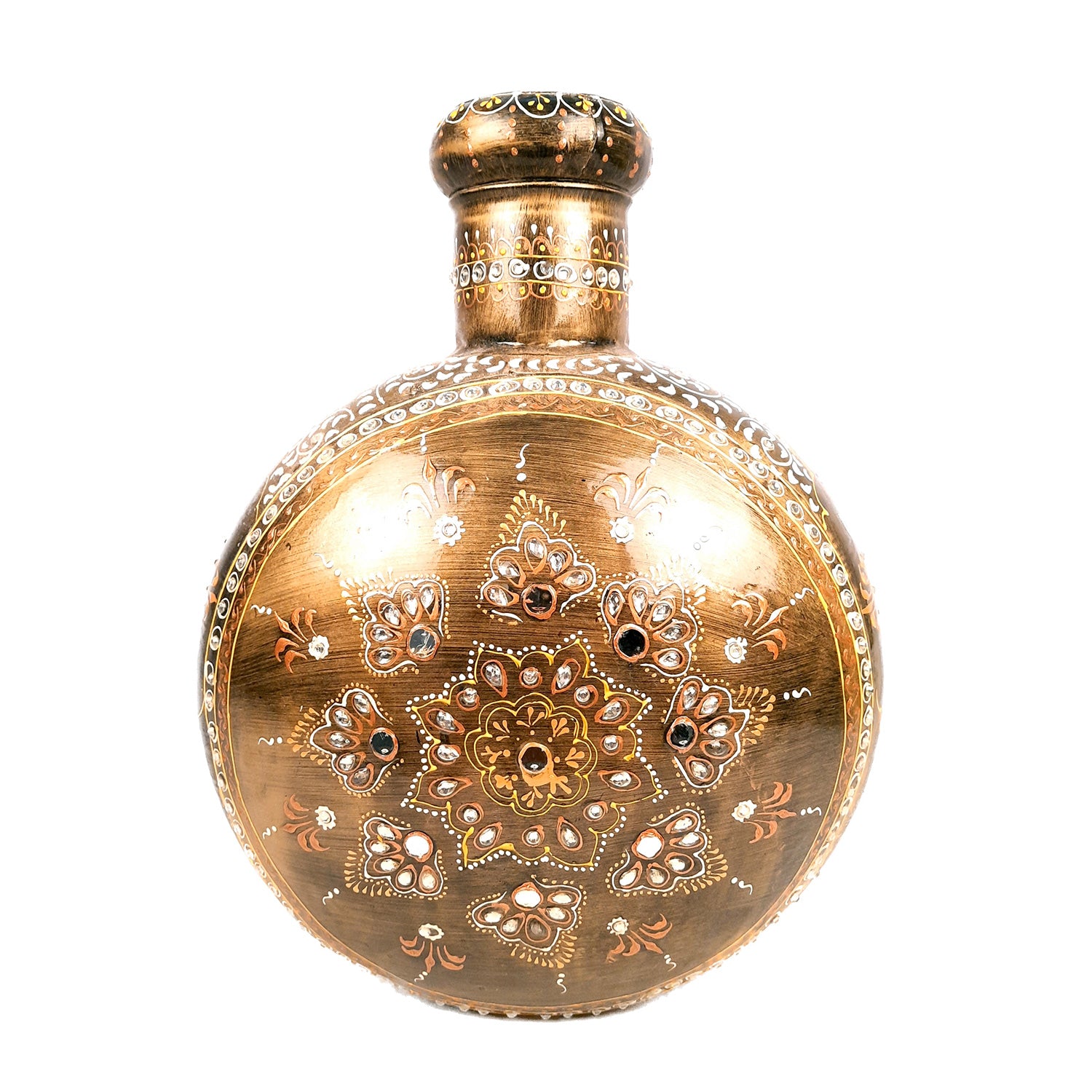 Flower Pot | Vase - Metal With Pitcher Design - for Home Decoration, Living Room, Table, Shelf, Office & Interior Decor | House Warming & Festival Gift -15 Inch