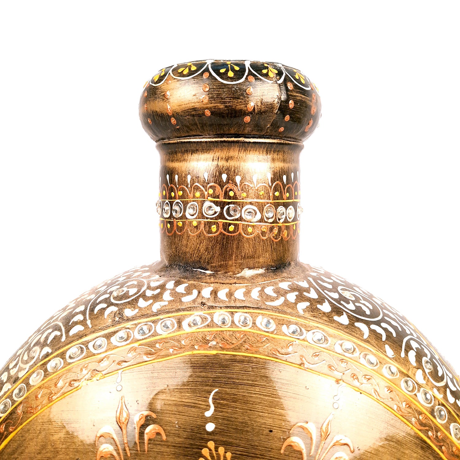 Flower Pot | Vase - Metal With Pitcher Design - for Home Decoration, Living Room, Table, Shelf, Office & Interior Decor | House Warming & Festival Gift -15 Inch