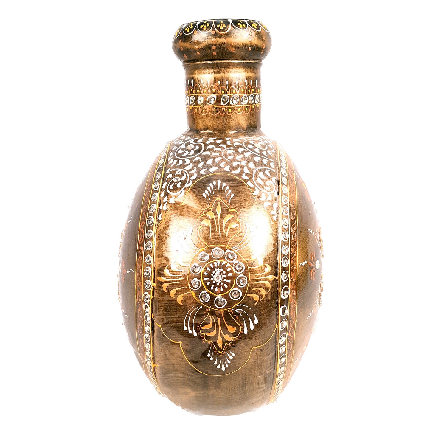 Flower Pot | Vase - Metal With Pitcher Design - for Home Decoration, Living Room, Table, Shelf, Office & Interior Decor | House Warming & Festival Gift -15 Inch