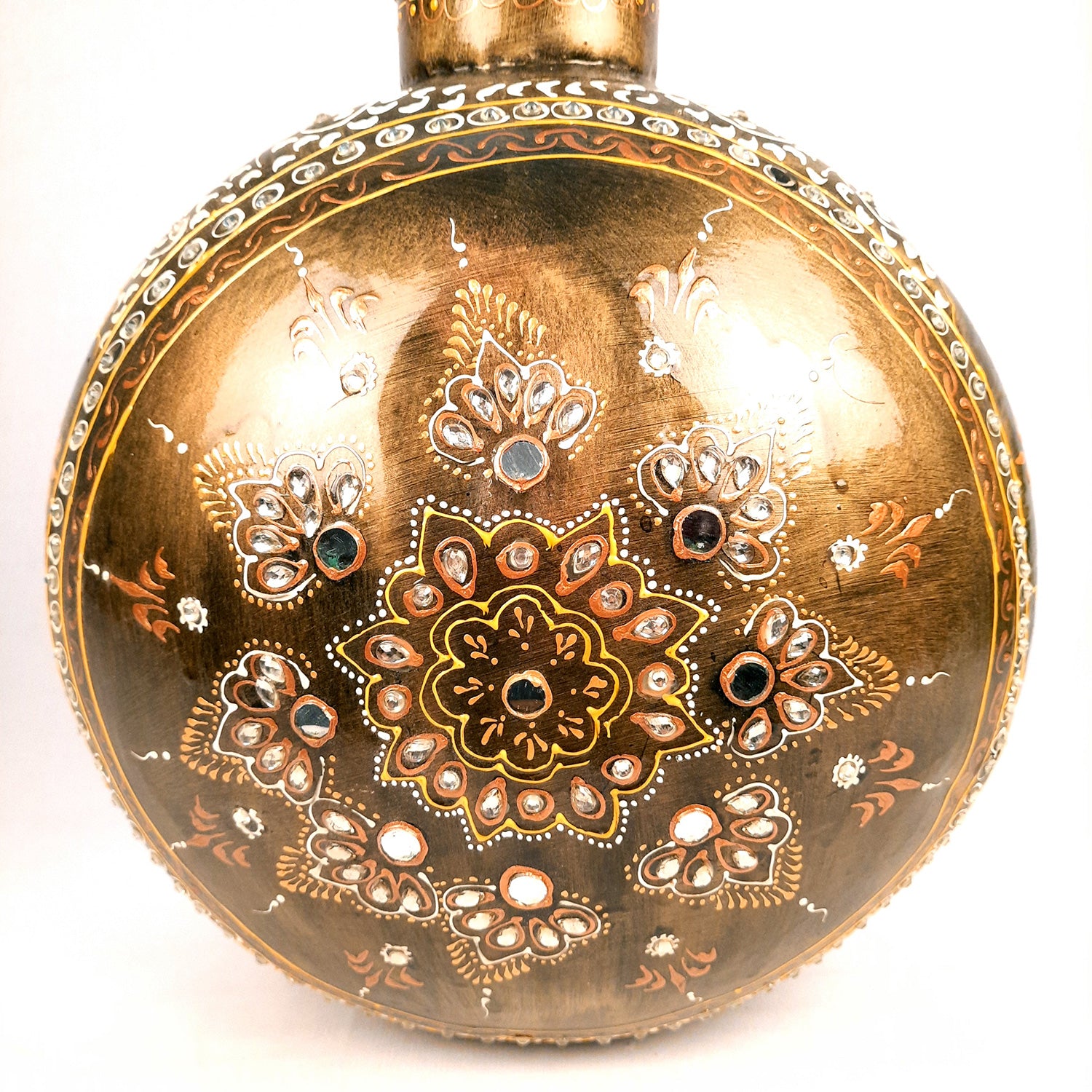 Flower Pot | Vase - Metal With Pitcher Design - for Home Decoration, Living Room, Table, Shelf, Office & Interior Decor | House Warming & Festival Gift -15 Inch