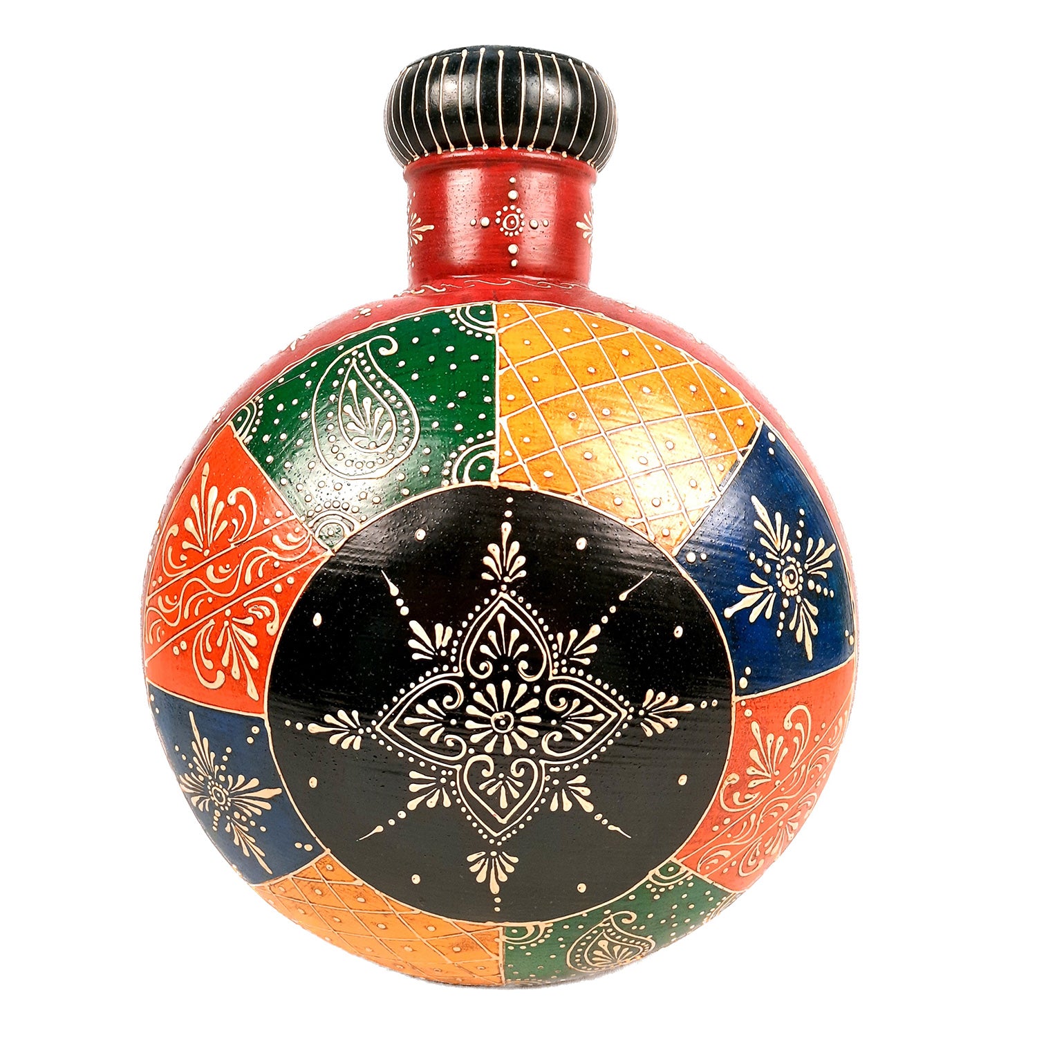 Flower Pot | Vase - For Home Decoration, Living Room, Table Decor & Gifts - 15 Inch - Apkamart