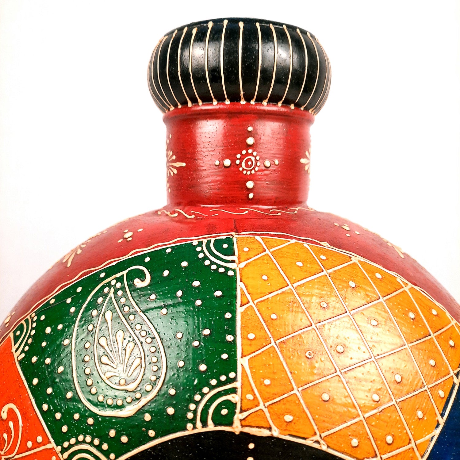 Flower Pot | Vase - For Home Decoration, Living Room, Table Decor & Gifts - 15 Inch - Apkamart