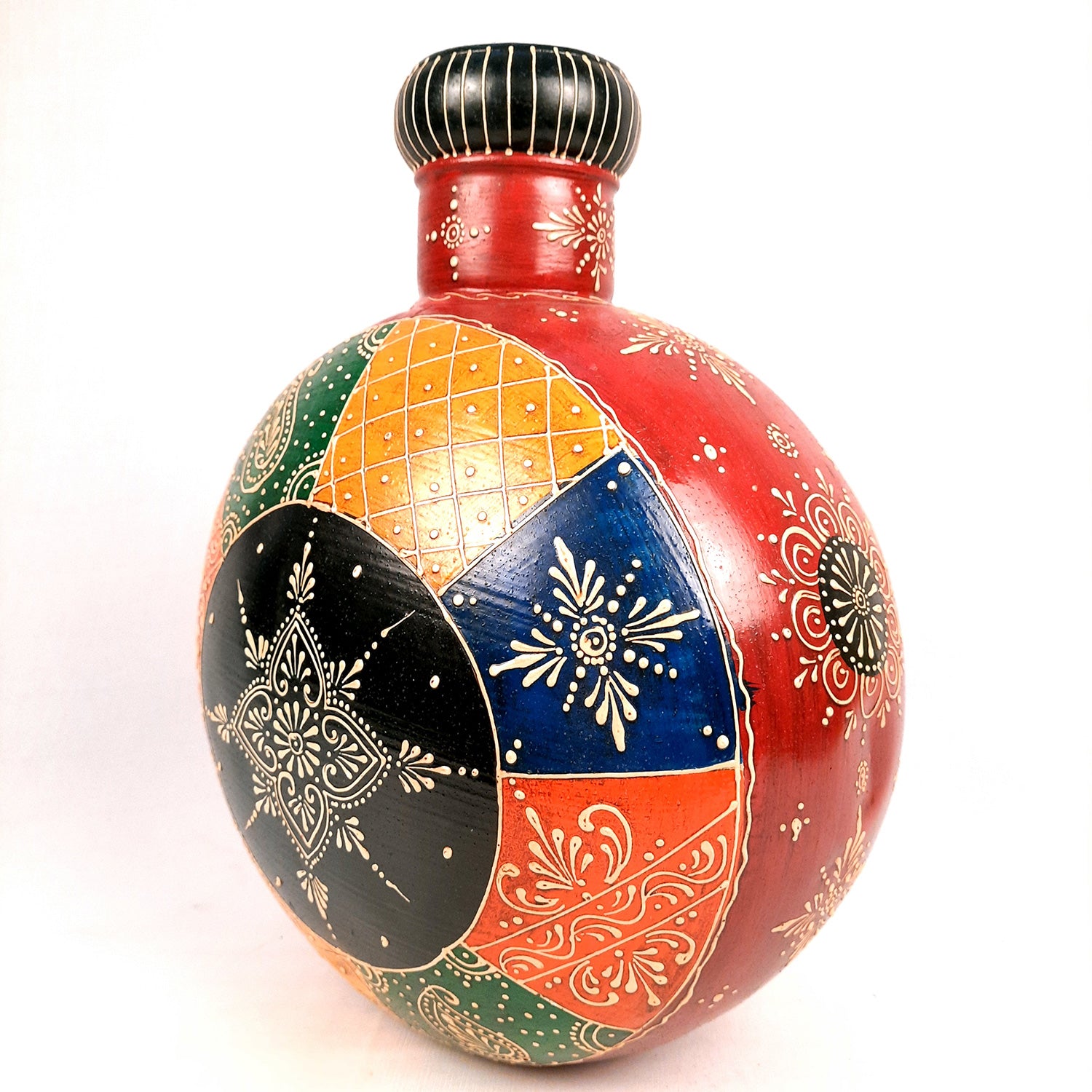 Flower Pot | Vase - For Home Decoration, Living Room, Table Decor & Gifts - 15 Inch - Apkamart