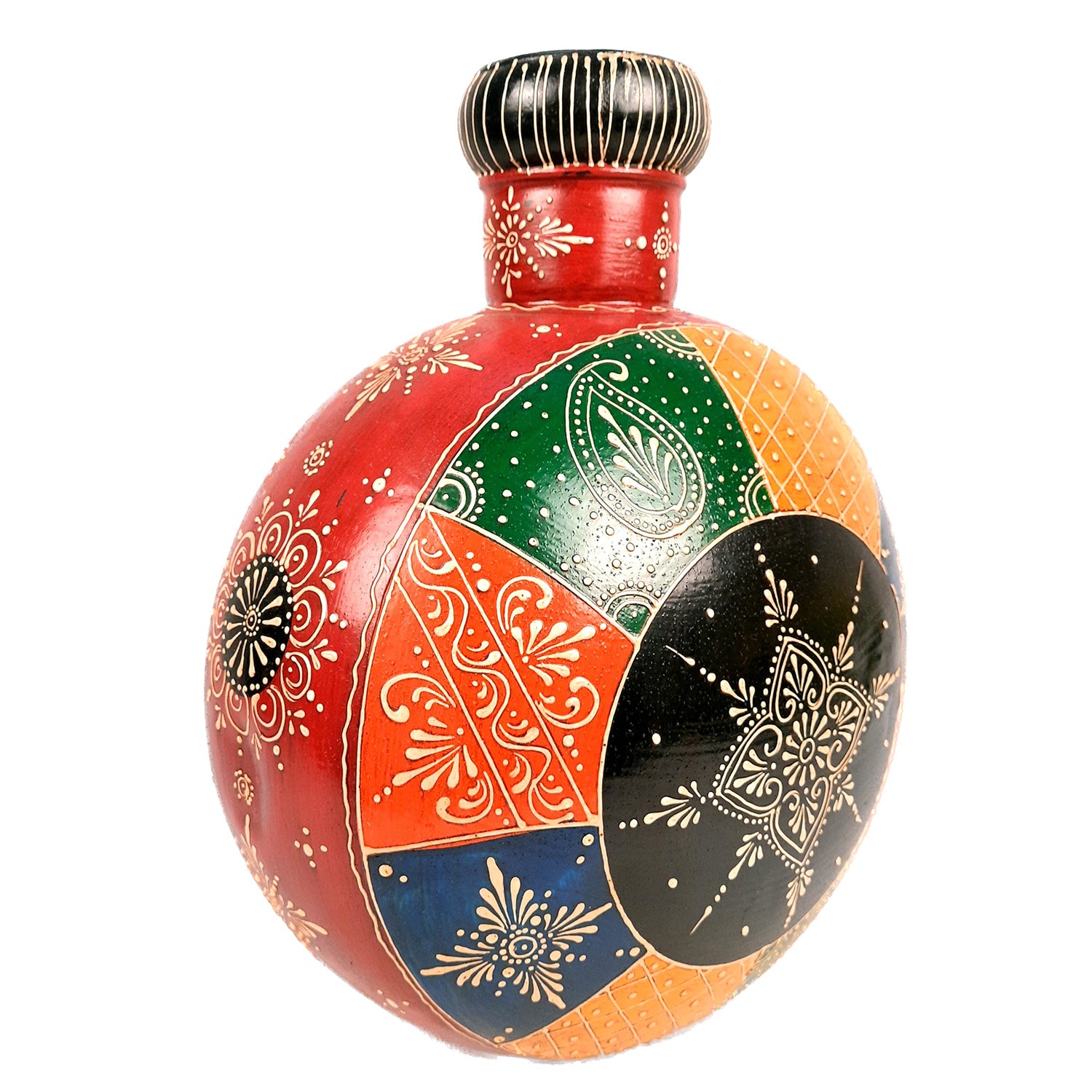 Flower Pot | Vase - For Home Decoration, Living Room, Table Decor & Gifts - 15 Inch - Apkamart