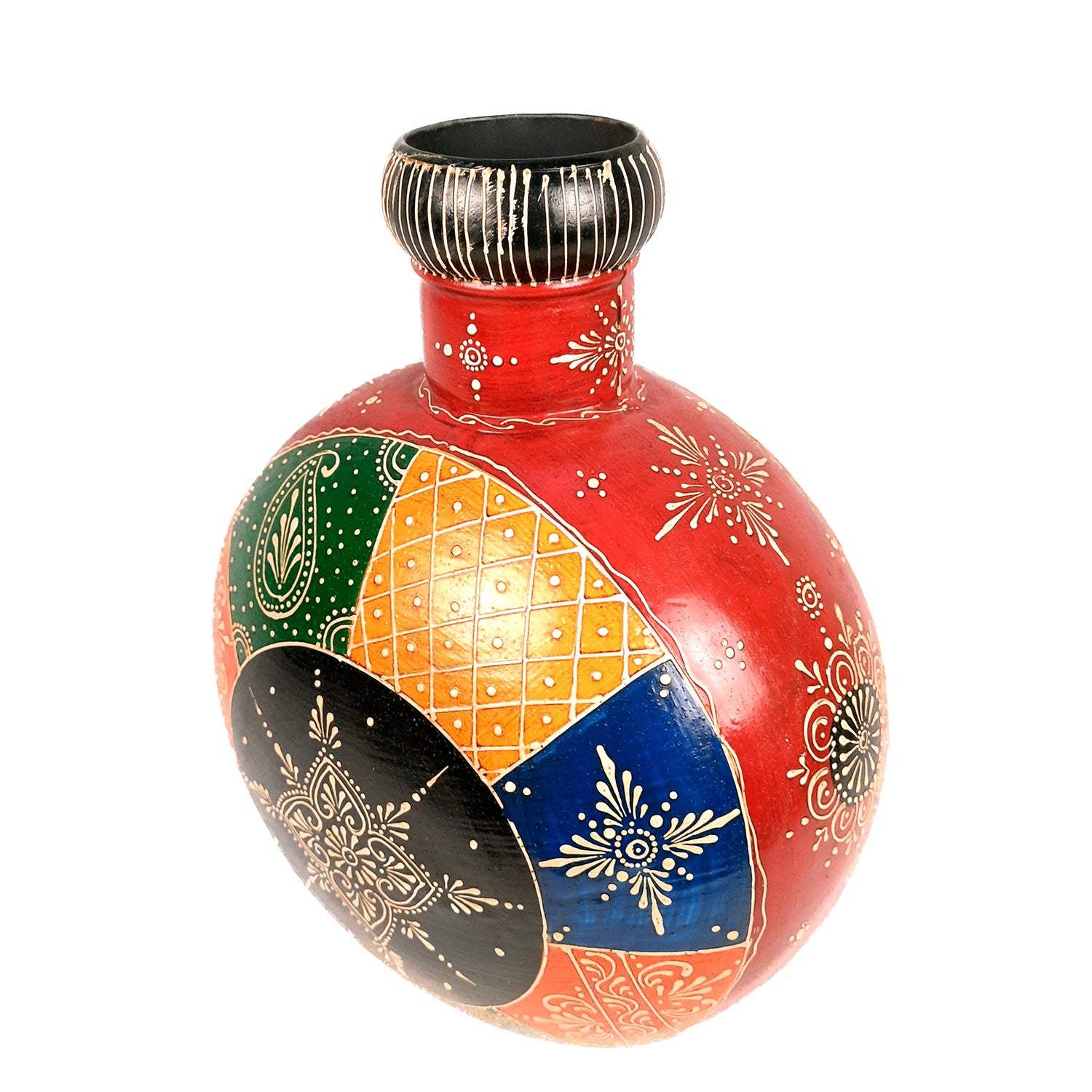 Flower Pot | Vase - For Home Decoration, Living Room, Table Decor & Gifts - 15 Inch - Apkamart