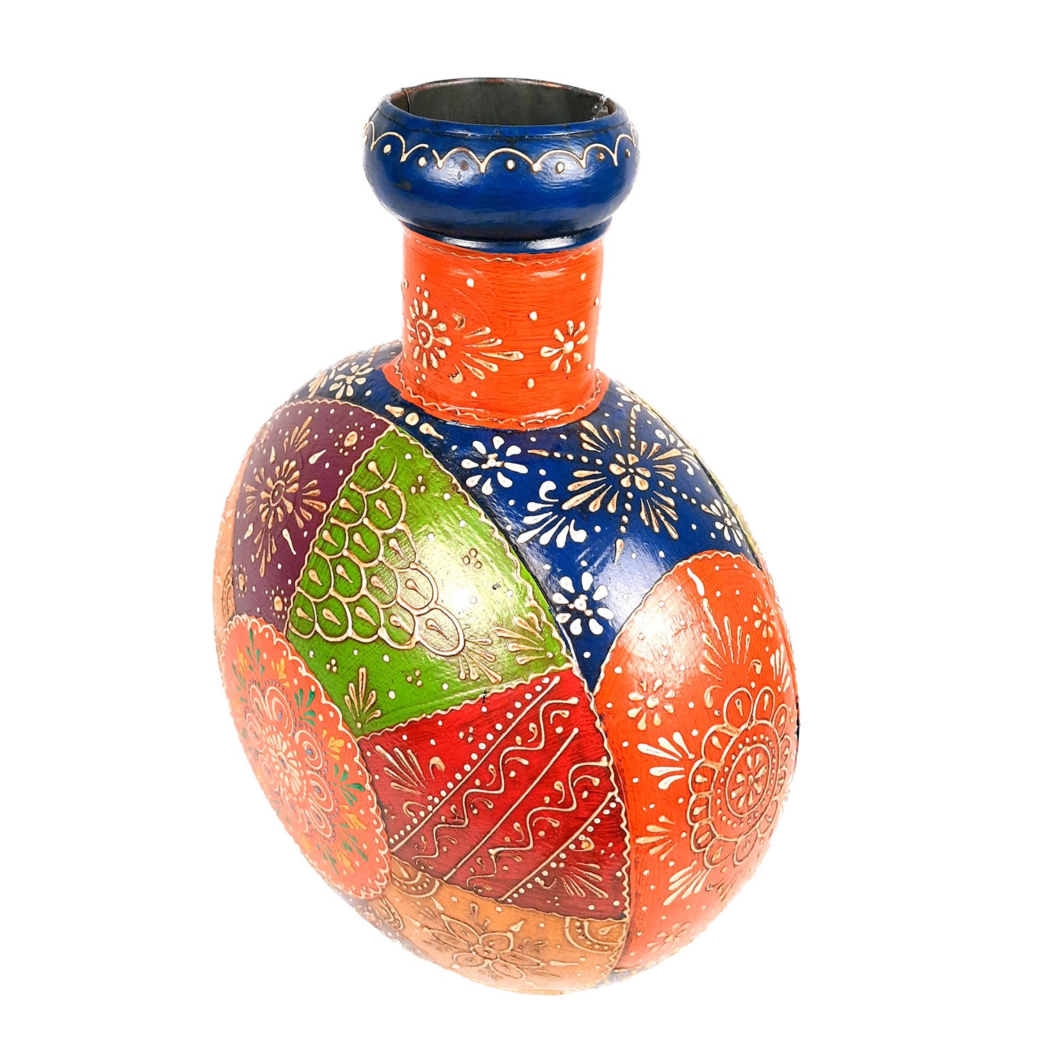 Flower Vase | Decorative Flower Pot | Handcrafted Pot for Home Decor, Living Room, Bedroom, Office & Gifting | Luxury Centerpiece Showpiece - 15 Inch - Apkamart #Style_Design 2
