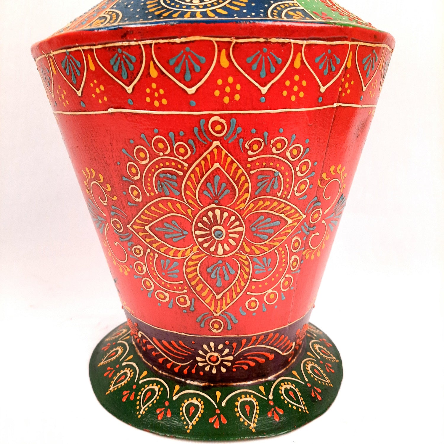 Metal Vase | Flower Vase For Living Room - 15 Inch - Apkamart