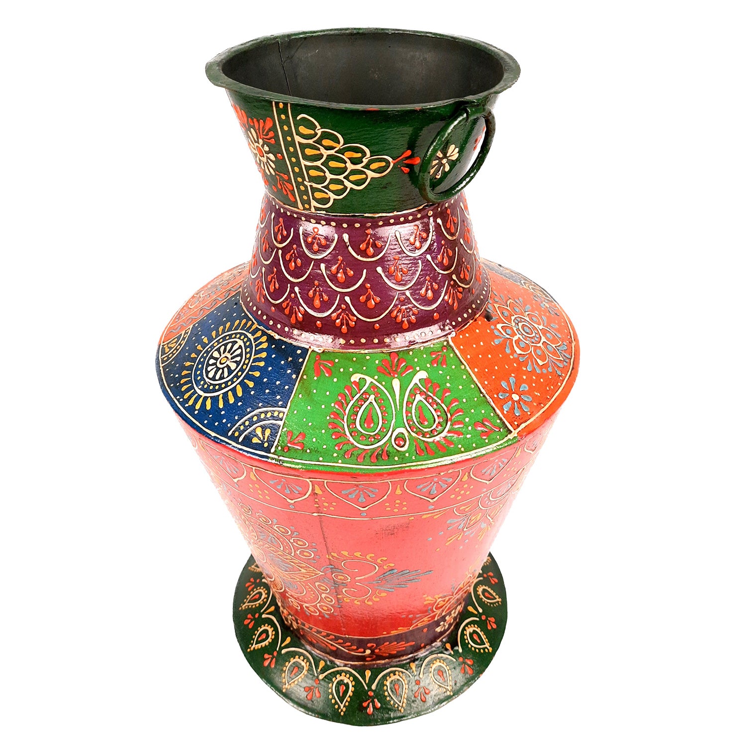 Metal Vase | Flower Vase For Living Room - 15 Inch - Apkamart