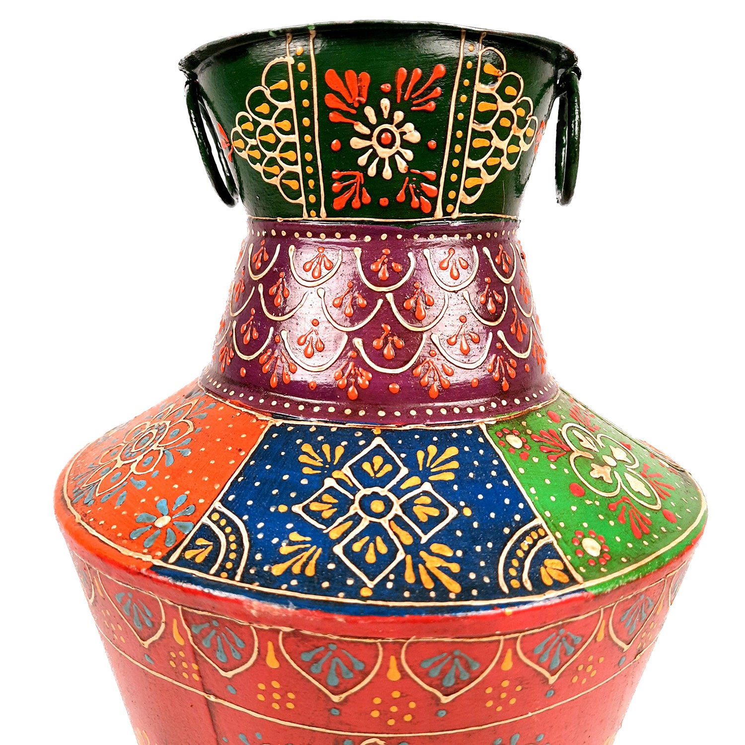 Metal Vase | Flower Vase For Living Room - 15 Inch - Apkamart