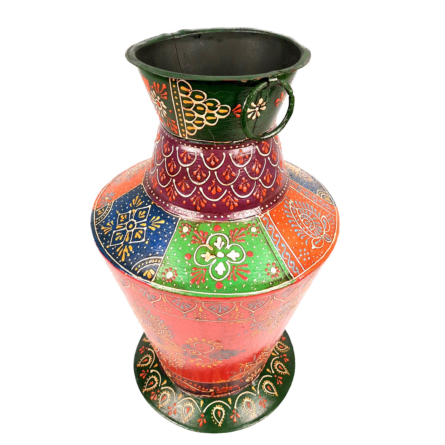 Metal Vase | Flower Vase For Living Room - 15 Inch - Apkamart