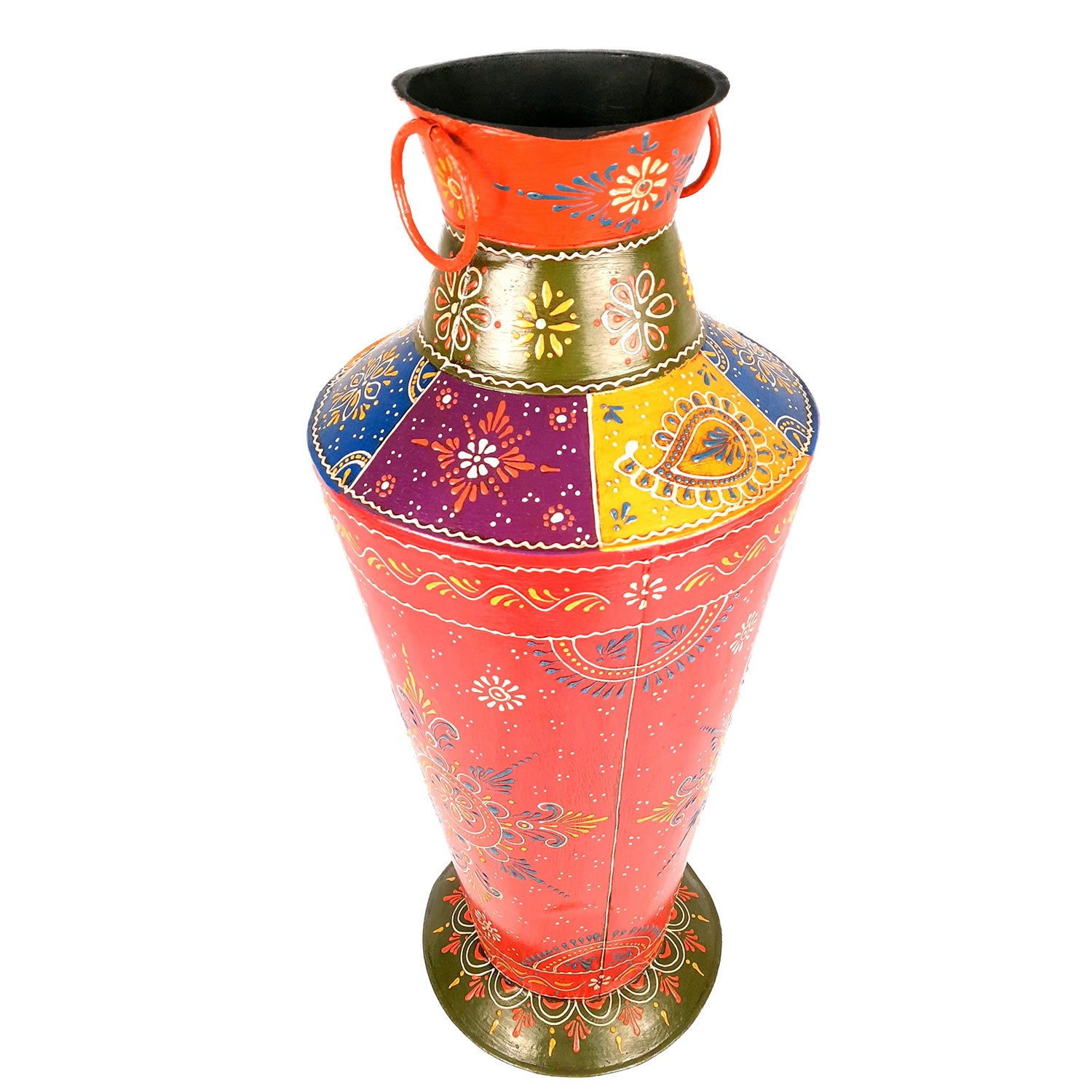 Floor Flower Pot | Big Corner Vase - For Living Room & Entrance Decor - 27 Inch - Apkamart
