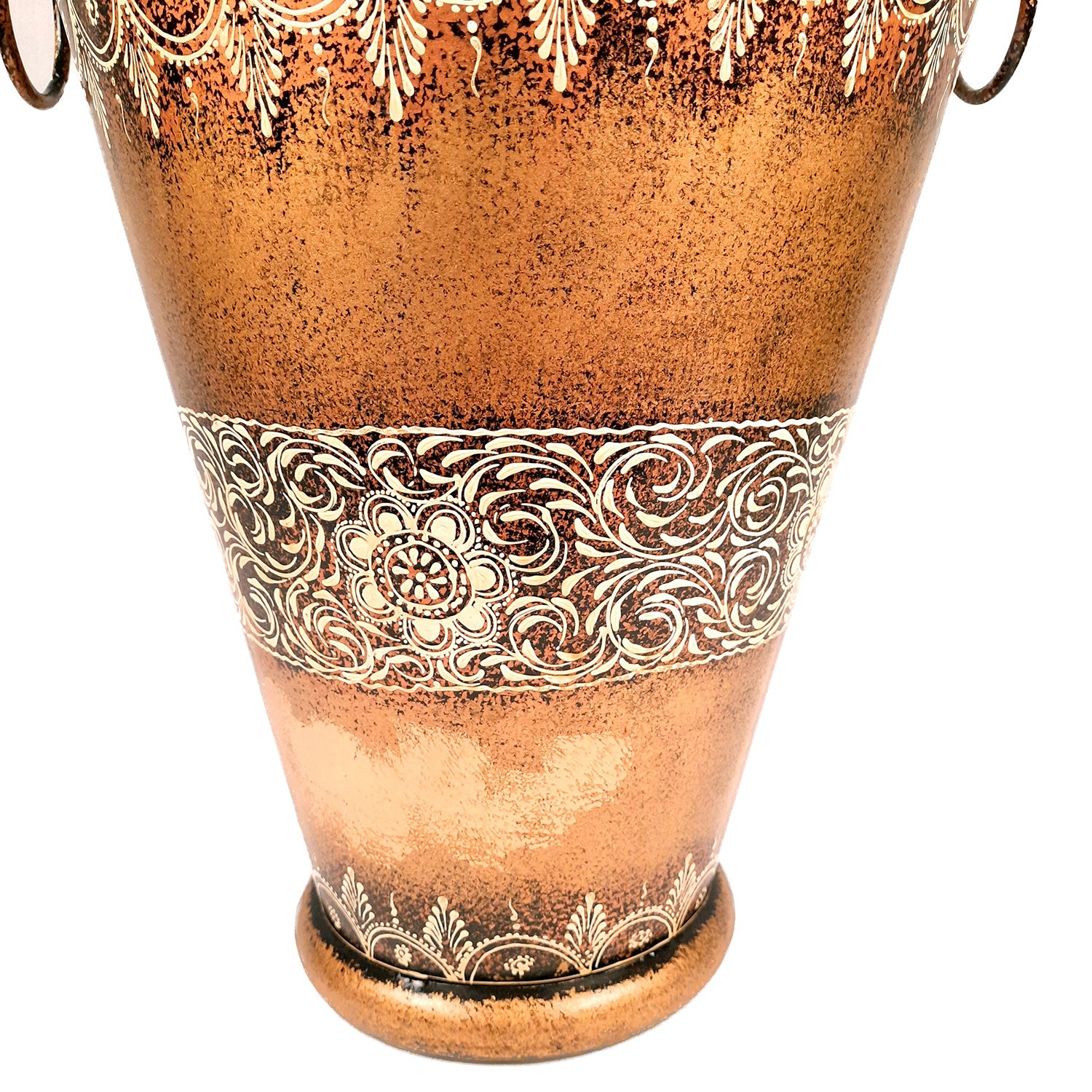 Big Flower Vase | Corner Metal Vase | Long Vases - For Home Decor, Living Room, Entrance, Hallway & Gifts - 25 Inch - Apkamart