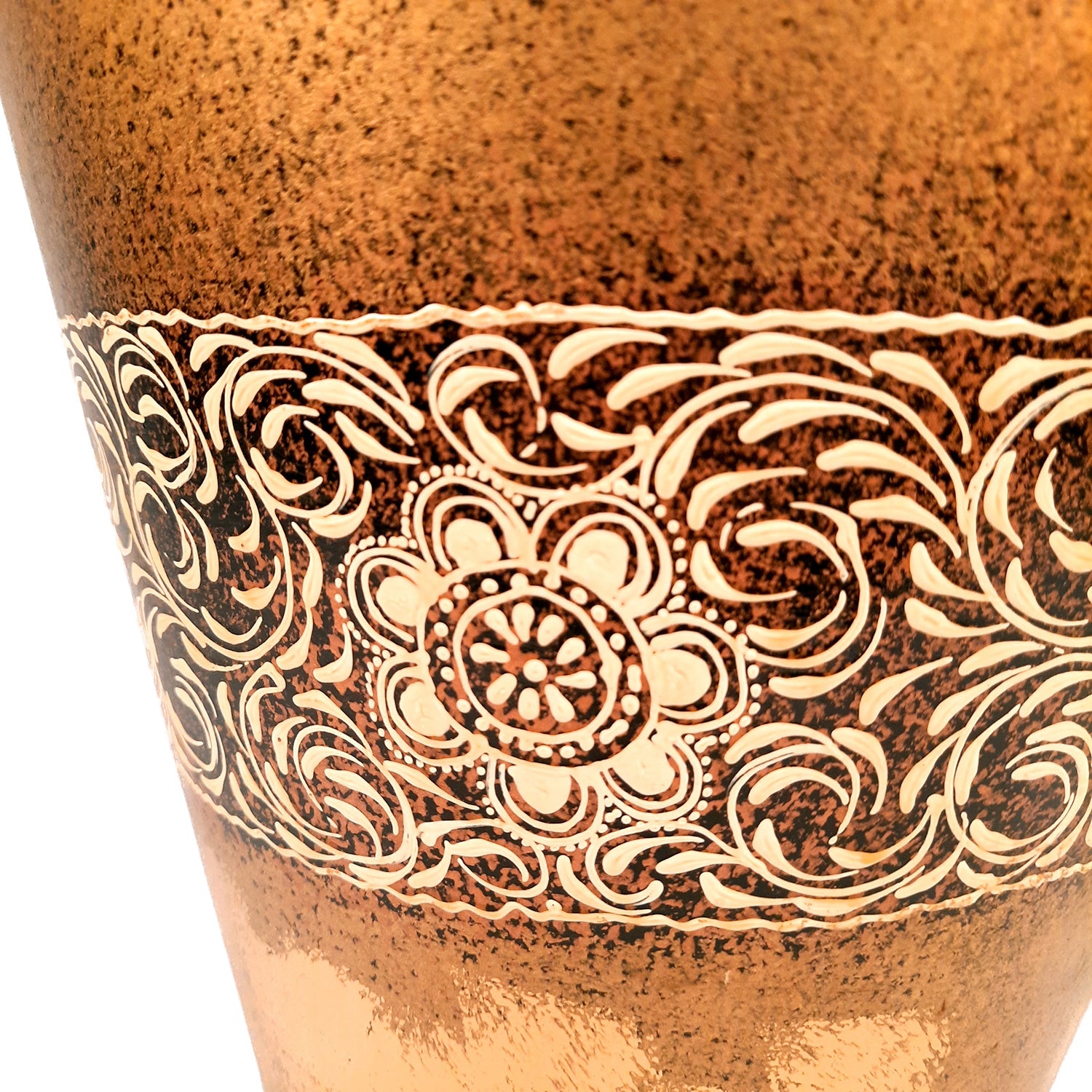 Big Flower Vase | Corner Metal Vase | Long Vases - For Home Decor, Living Room, Entrance, Hallway & Gifts - 25 Inch - Apkamart