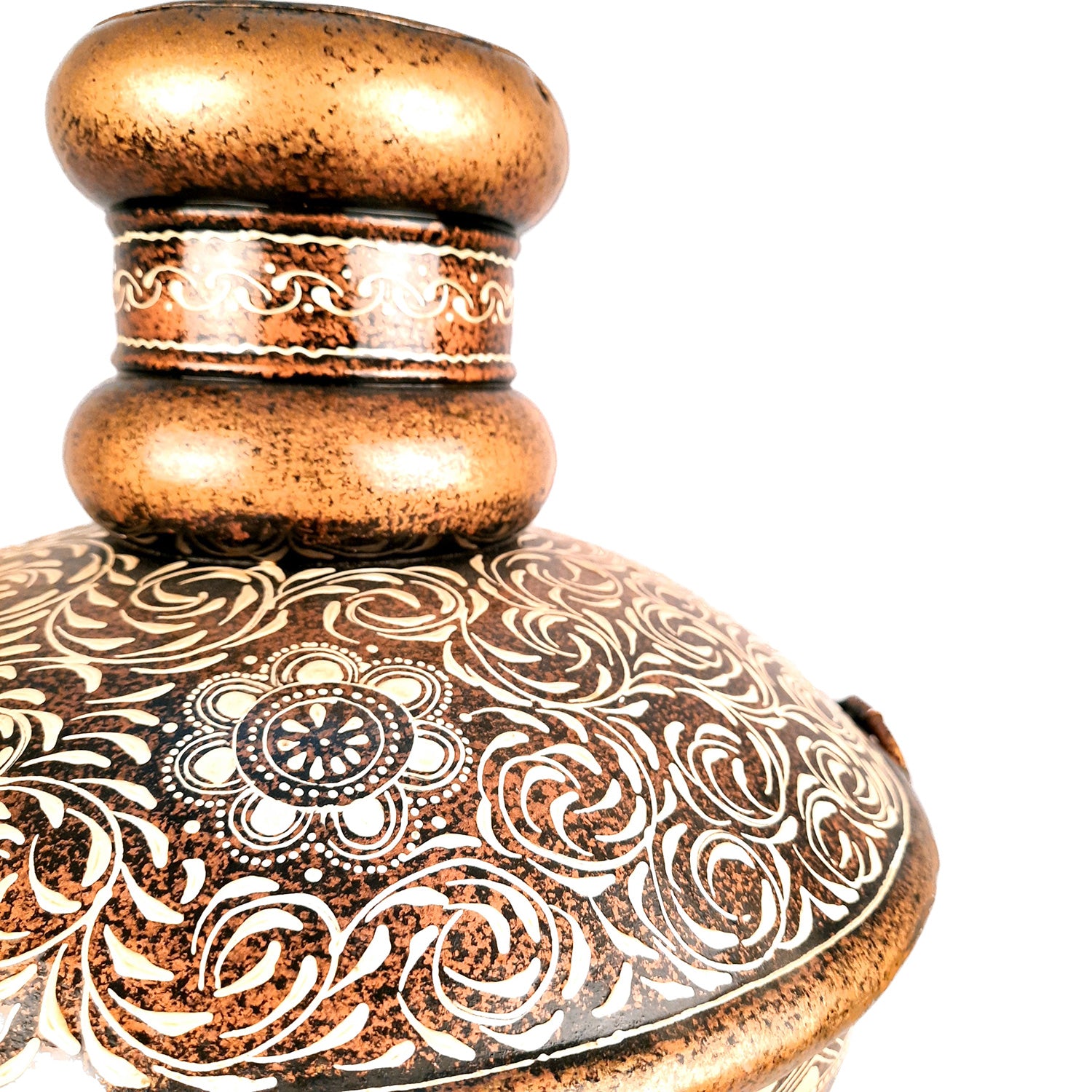 Big Flower Vase | Corner Metal Vase | Long Vases - For Home Decor, Living Room, Entrance, Hallway & Gifts - 25 Inch - Apkamart