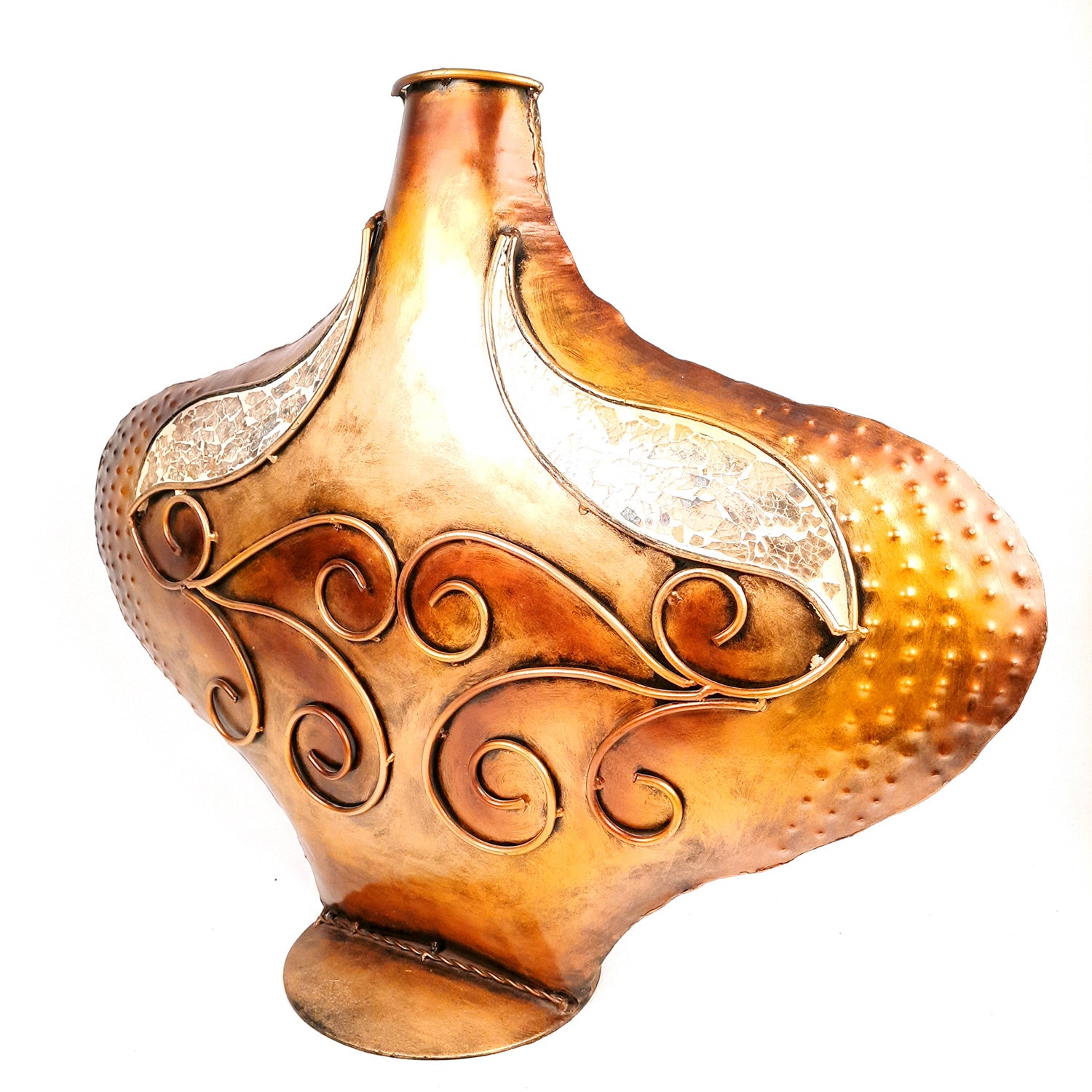 Floor Vase | Flower Pot Big - For Living Room, Home & Table Decor | house Warming Gift - (LxH - 26x21 Inch) - Apkamart