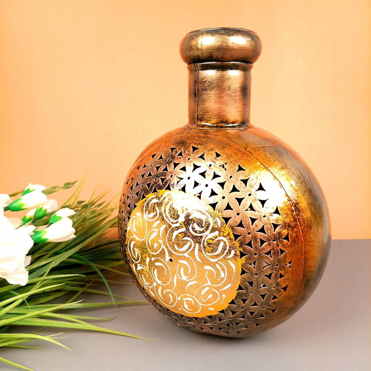 Flower Vase | Decorative Pot | Designer Flower Pot for Living Room, Table, Office, Bedroom & Home Decor | Stylish Modern Vase for Artificial Flower - 12 Inch - Apkamart #Style_Design 2