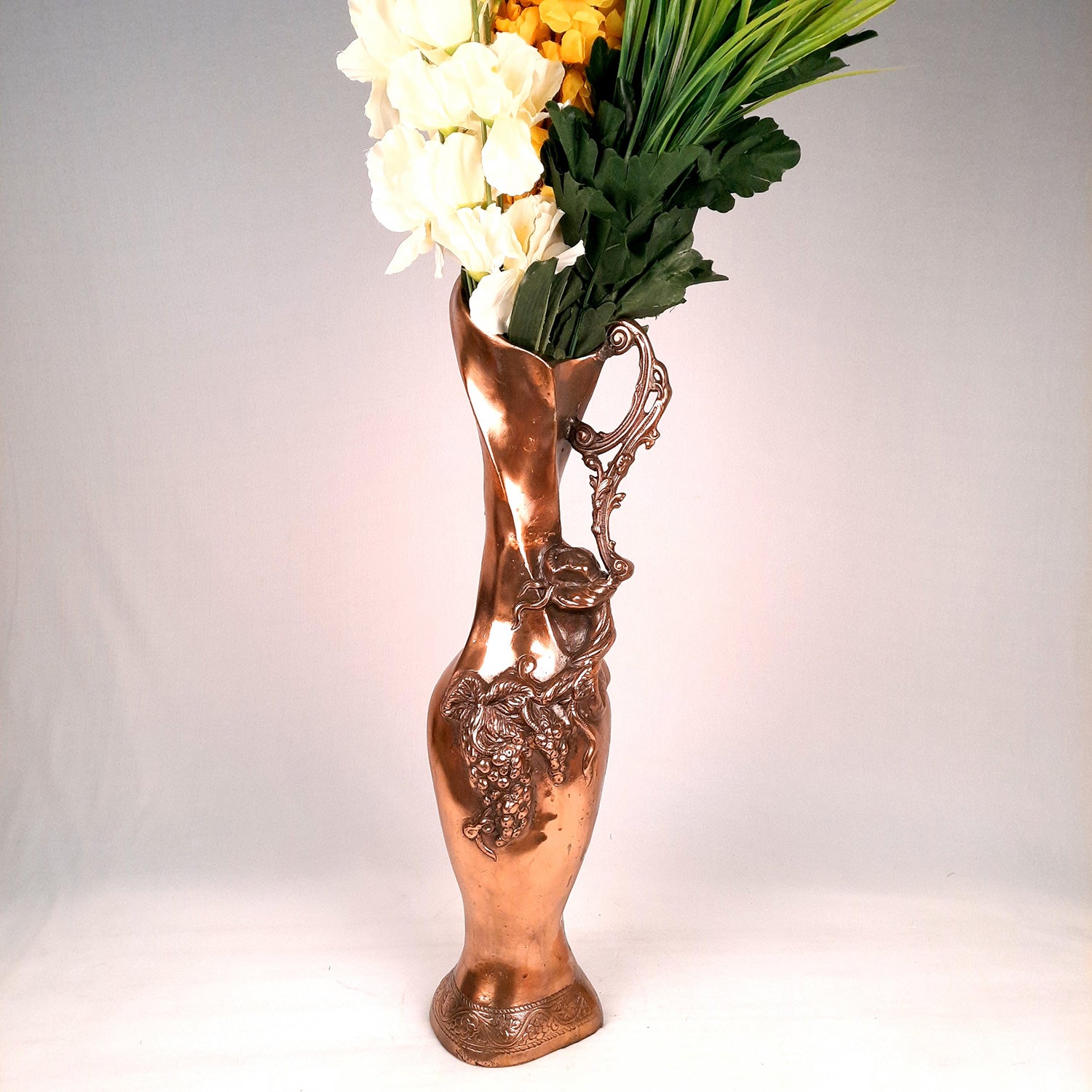 Flower pot | Big Corner Vase - For Living Room & Entrance Decor - 25 Inch - Apkamart