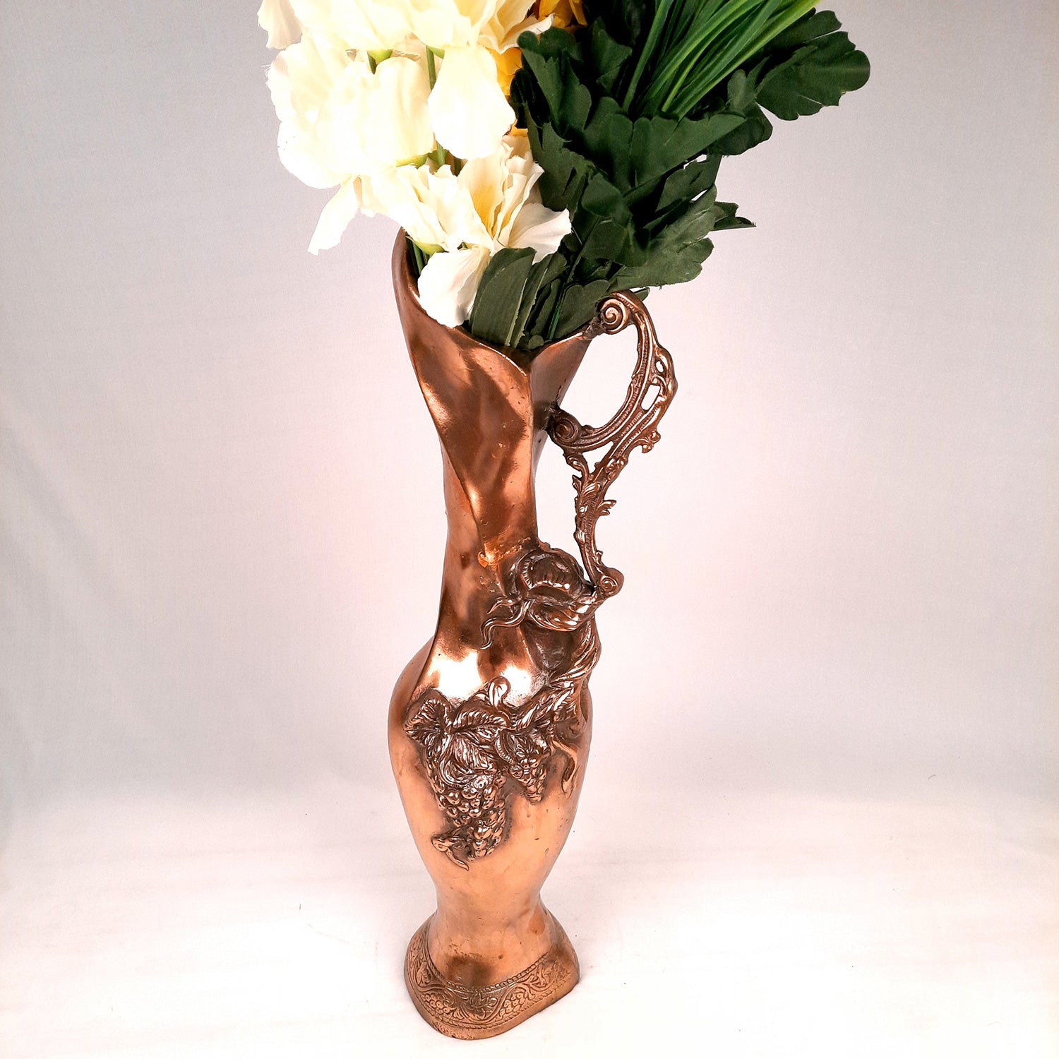 Flower pot | Big Corner Vase - For Living Room & Entrance Decor - 25 Inch - Apkamart