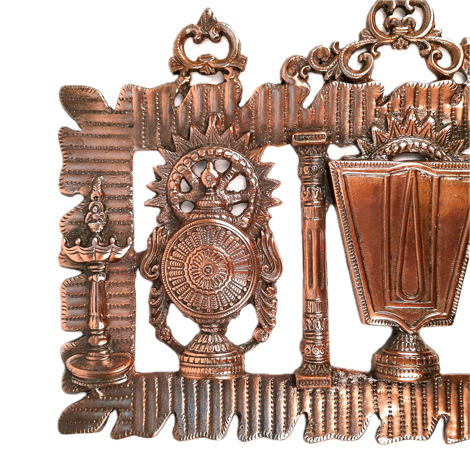 Shankh Chakra Namah Latkan Wall Hanging | Tirupati Balaji Door Hanging - For Home, Entrance, Main Gate Decor & Gift - 19 inch - Apkamart