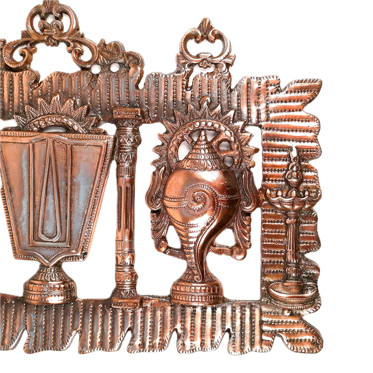 Shankh Chakra Namah Latkan Wall Hanging | Tirupati Balaji Door Hanging - For Home, Entrance, Main Gate Decor & Gift - 19 inch - Apkamart