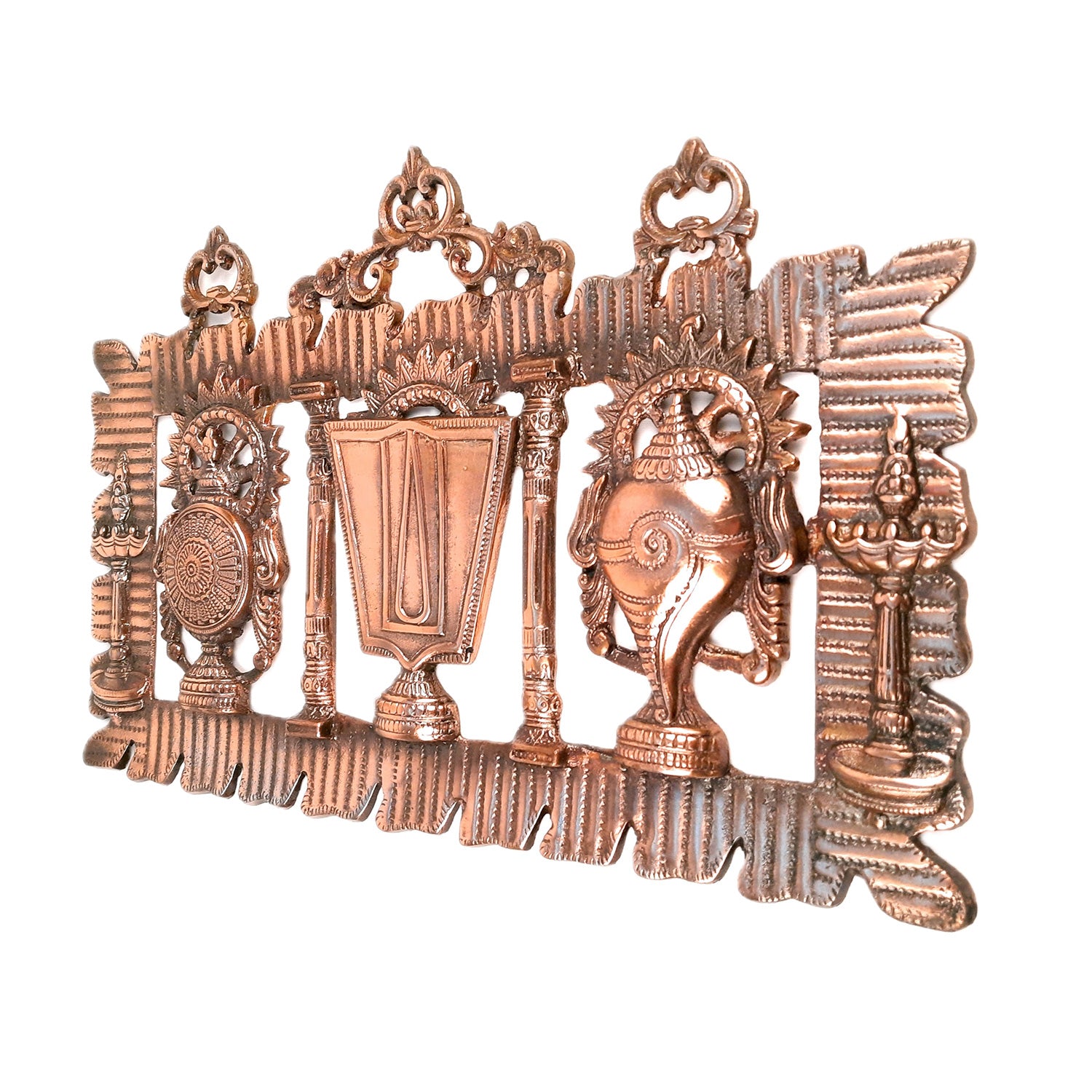 Shankh Chakra Namah Latkan Wall Hanging | Tirupati Balaji Door Hanging - For Home, Entrance, Main Gate Decor & Gift - 19 inch - Apkamart