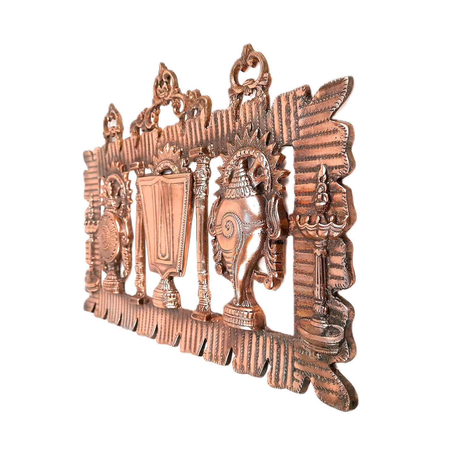 Shankh Chakra Namah Latkan Wall Hanging | Tirupati Balaji Door Hanging - For Home, Entrance, Main Gate Decor & Gift - 19 inch - Apkamart