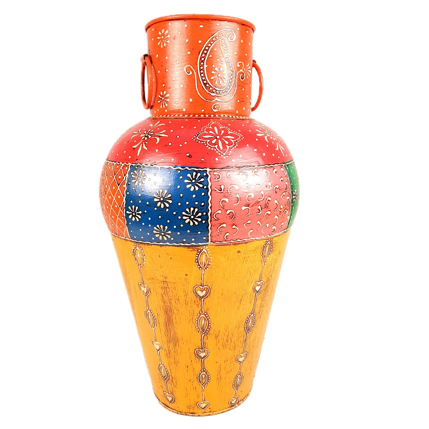 Big Flower Vase | Corner Vase - For Living Room & Hallway - 18 Inch - Apkamart