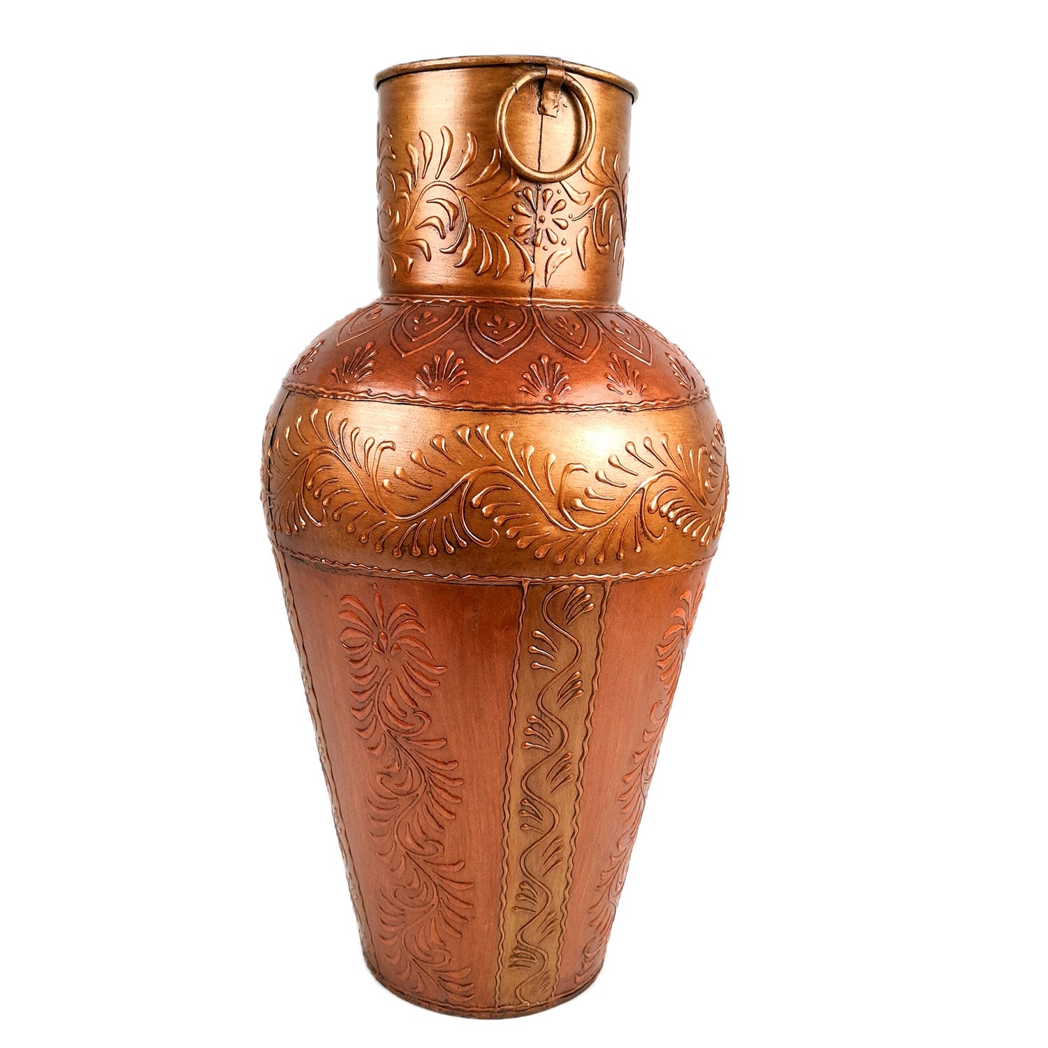 Vase Big | Flower Pot Metal - for Living Room, Home, Corner Decor, Hall-Way & Gifts - 18 Inch - Apkamart
